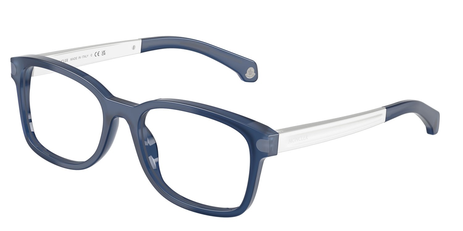 Eyeglasses Moncler ME 2006 (3014) color blu opalescente shape square lenses lente demo