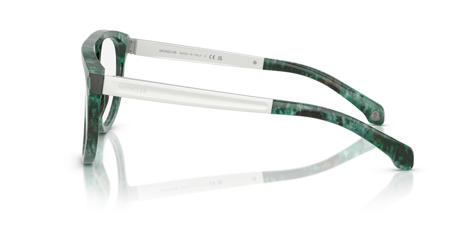 Eyeglasses Moncler ME 2007 (3012) color havana verde shape aviator lenses lente demo