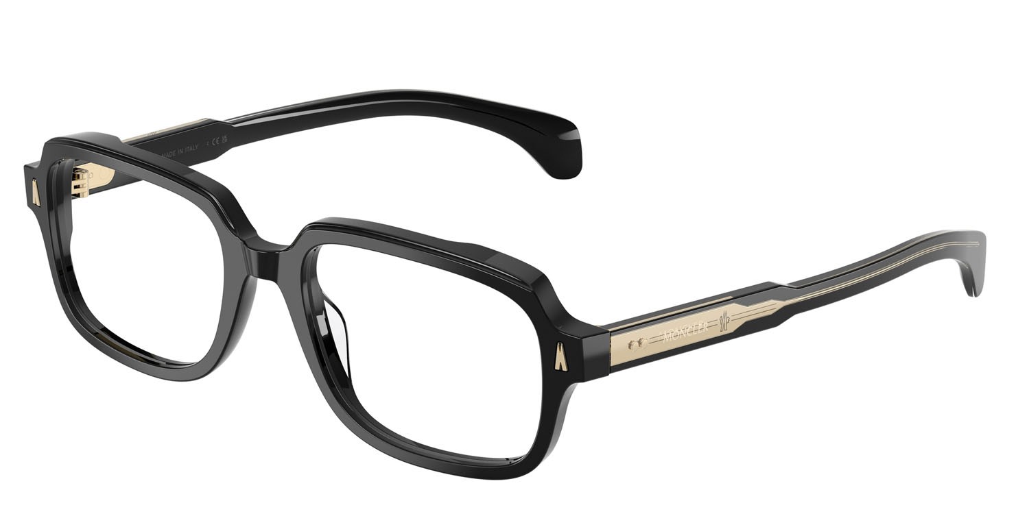 Eyeglasses Moncler ME 2008 (3001) color nero lucido shape square lenses lente demo