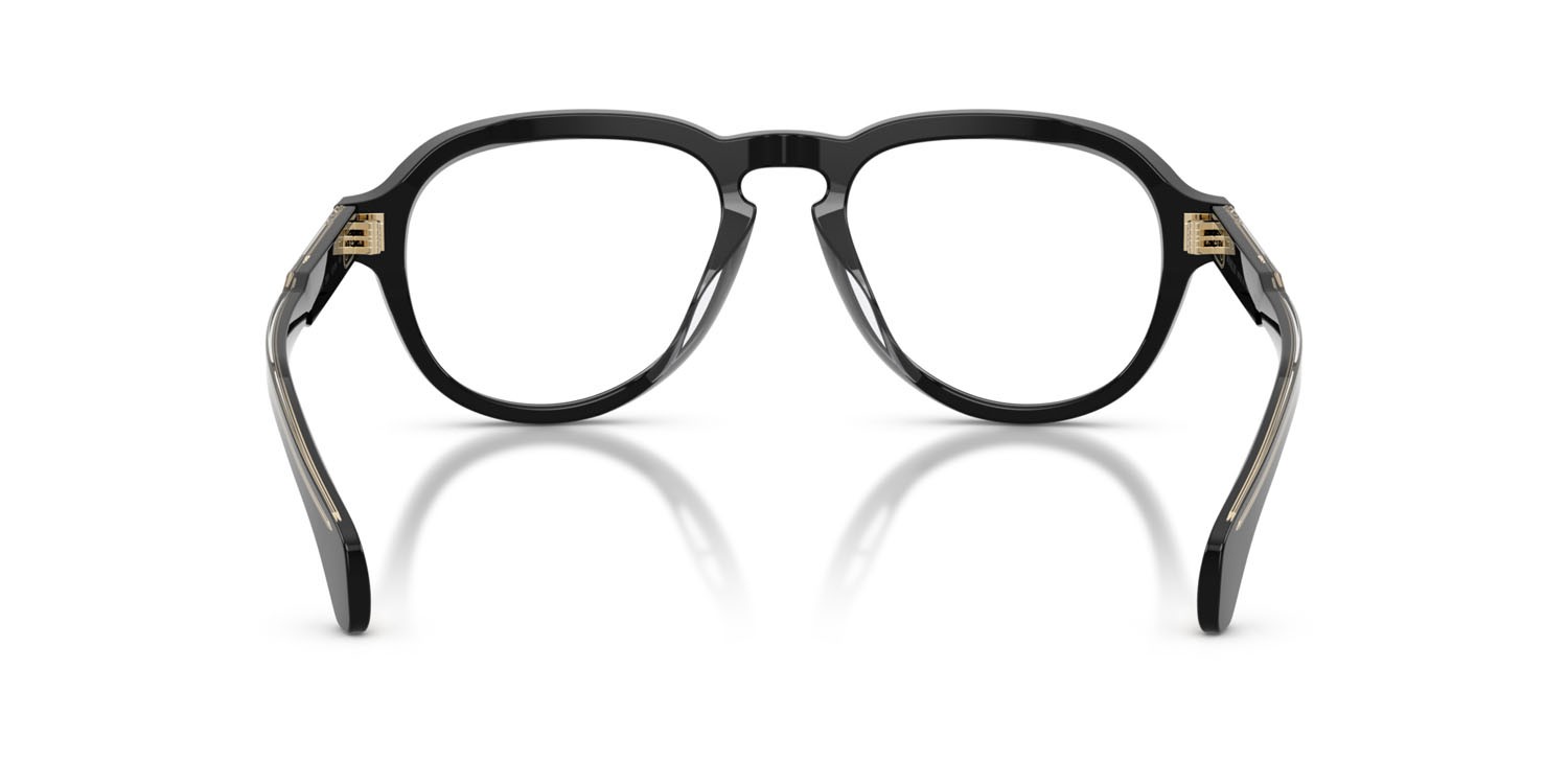 Eyeglasses Moncler ME 2009U (3001) color nero lucido shape aviator lenses lente demo