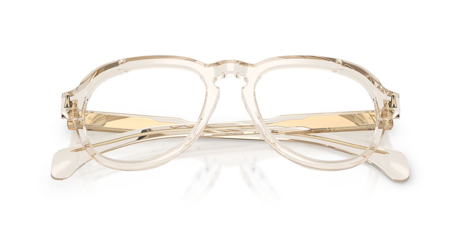 Eyeglasses Moncler ME 2009U (3003) color burro lucido trasparente shape aviator lenses lente demo