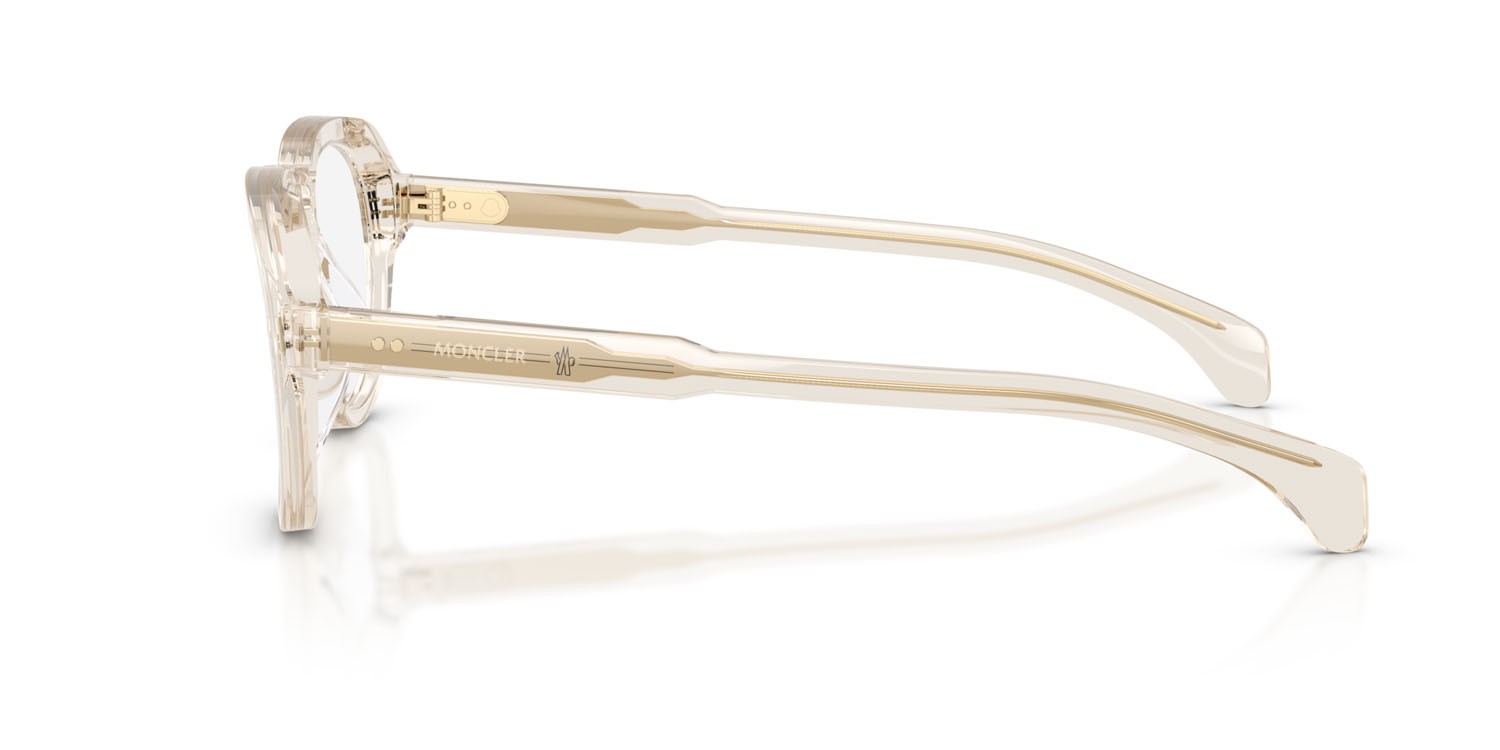 Eyeglasses Moncler ME 2009U (3003) color burro lucido trasparente shape aviator lenses lente demo