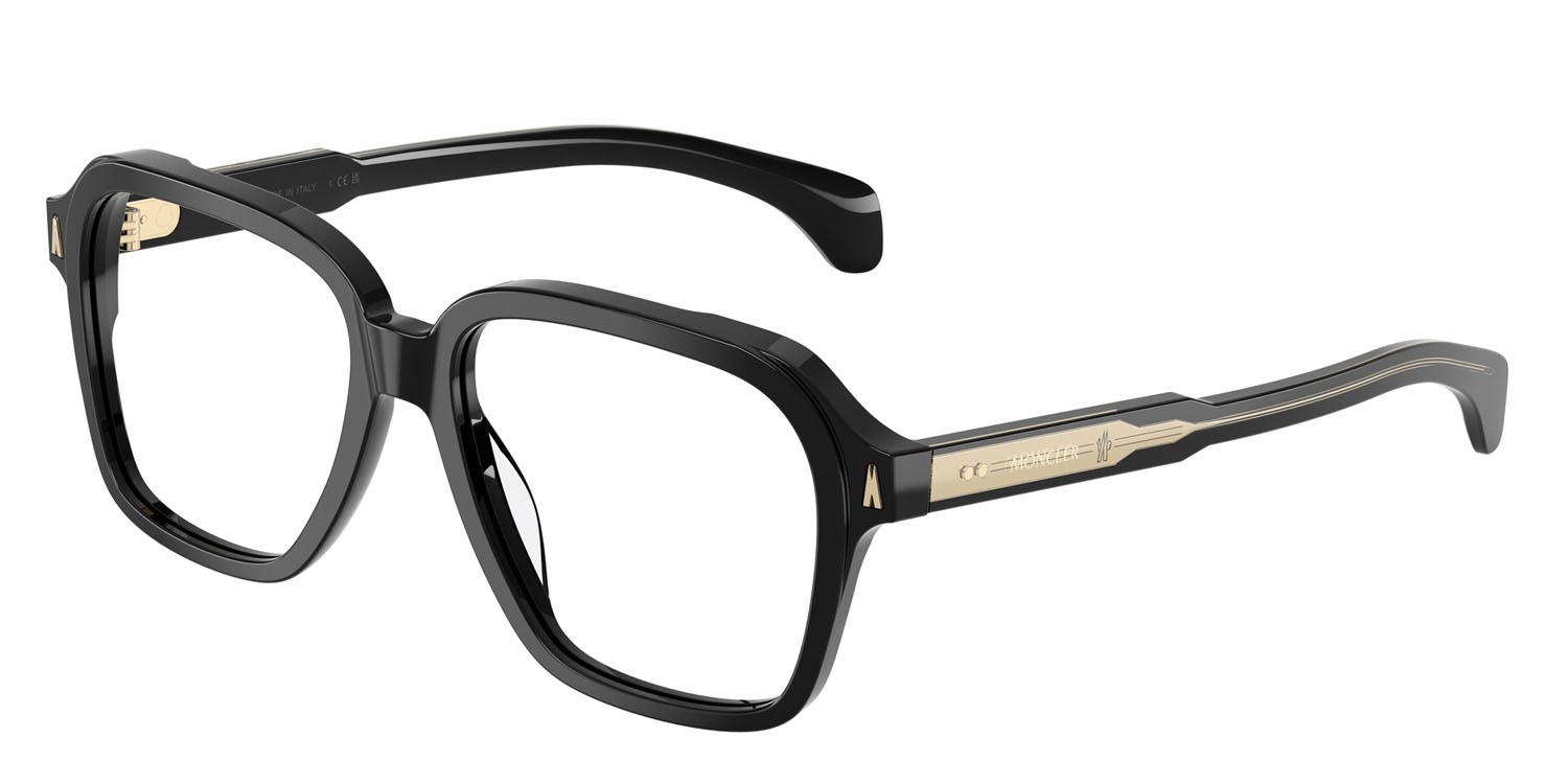 Eyeglasses Moncler ME 2010 (3001) color nero lucido shape square lenses lente demo