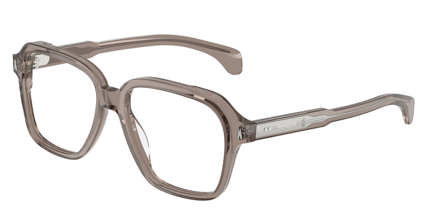 Eyeglasses Moncler ME 2010 (3009) color grigio lucido trasparente shape square lenses lente demo