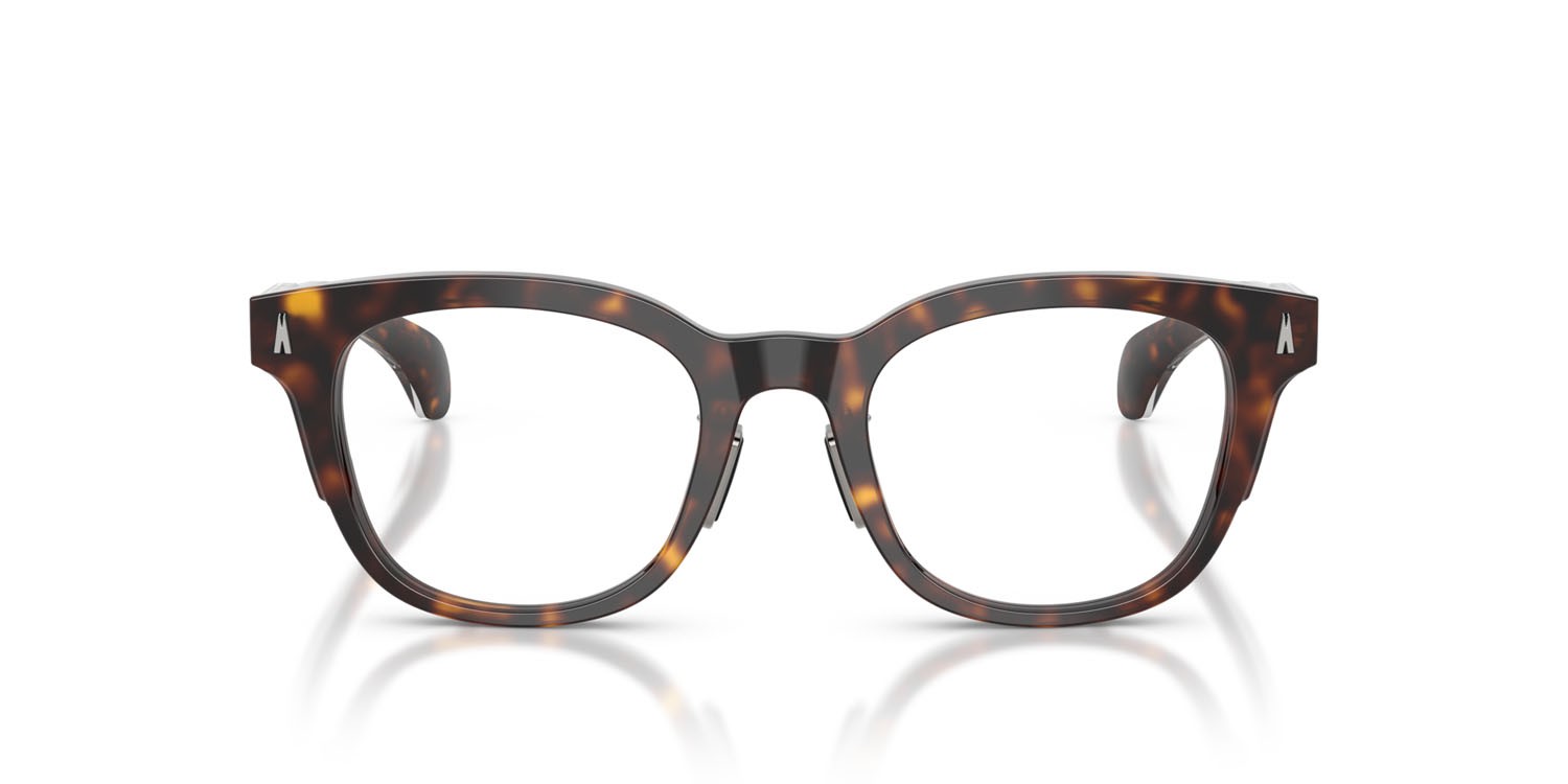 Eyeglasses Moncler ME 2011D (3002) color havana scuro lucido shape pantos lenses lente demo