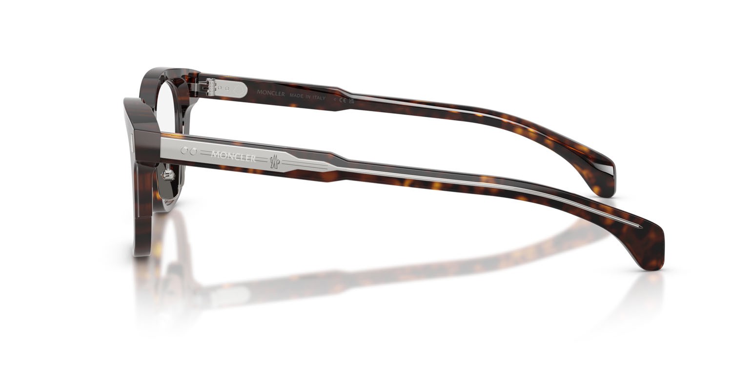 Eyeglasses Moncler ME 2011D (3002) color havana scuro lucido shape pantos lenses lente demo