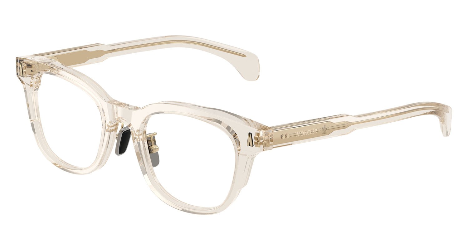 Eyeglasses Moncler ME 2011D (3003) color burro lucido trasparente shape pantos lenses lente demo
