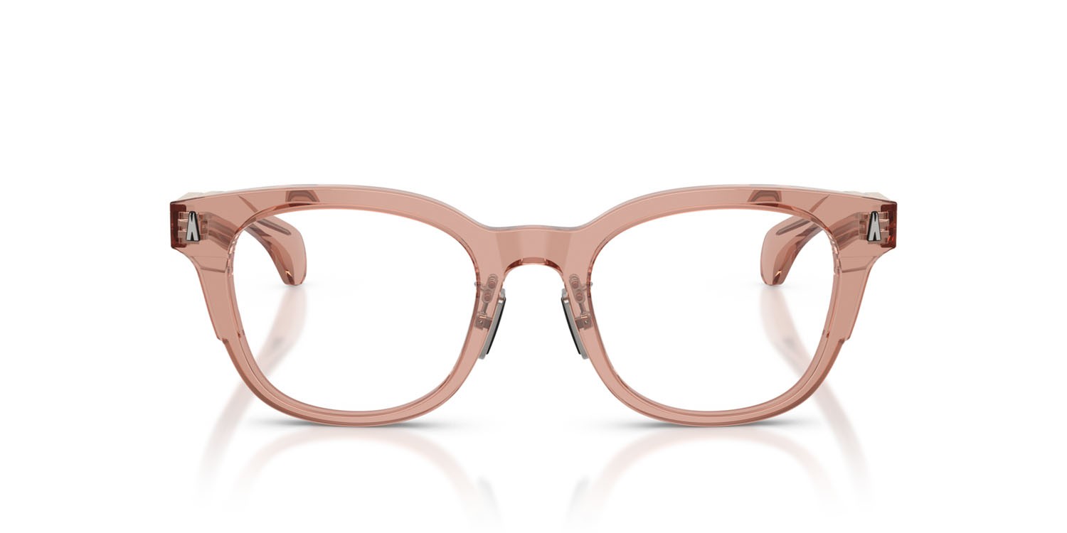 Eyeglasses Moncler ME 2011D (3008) color rosa lucido trasparente shape pantos lenses lente demo