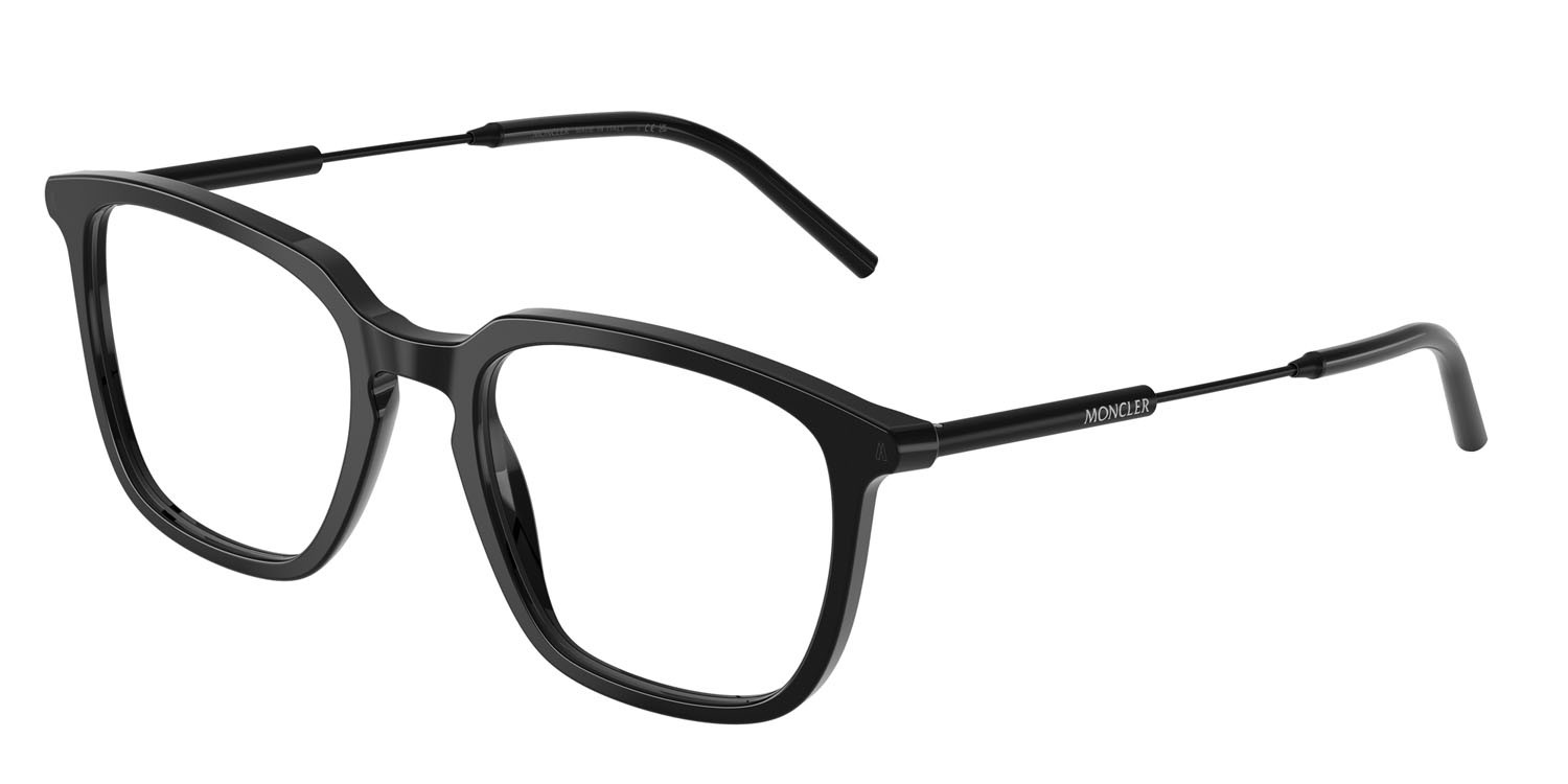 Eyeglasses Moncler ME 2012 (3001) color nero lucido shape pantos lenses lente demo