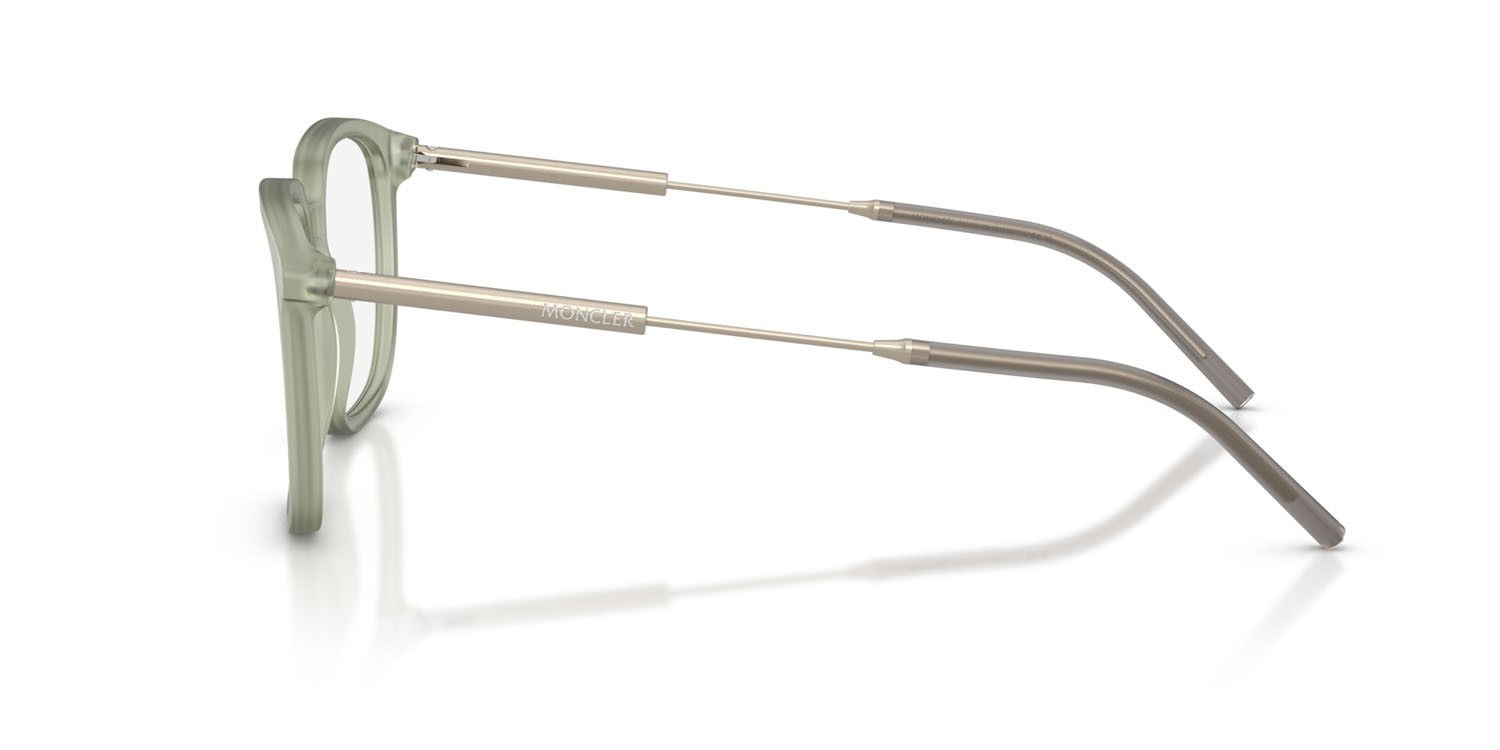 Eyeglasses Moncler ME 2012 (3019) color verde opaco trasparente shape pantos lenses lente demo