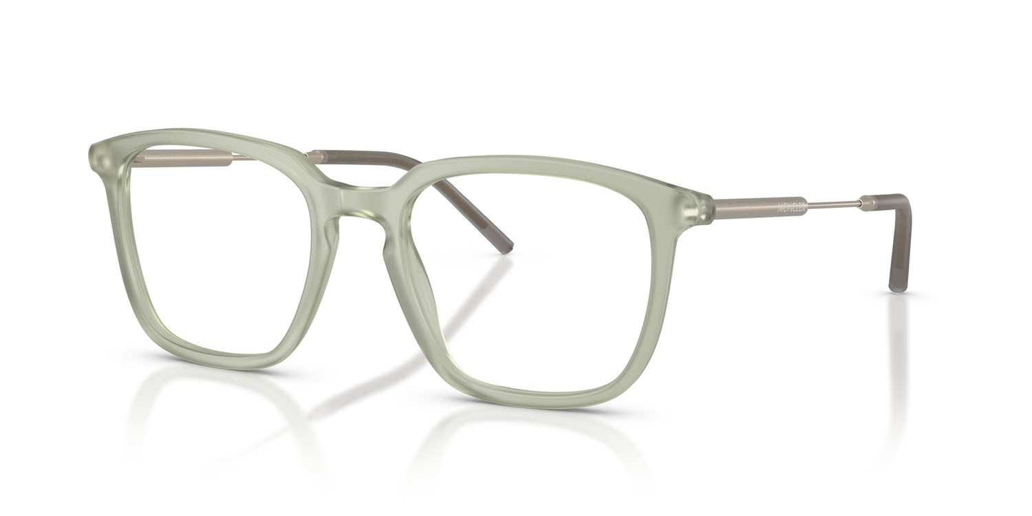 Eyeglasses Moncler ME 2012 (3019) color verde opaco trasparente shape pantos lenses lente demo