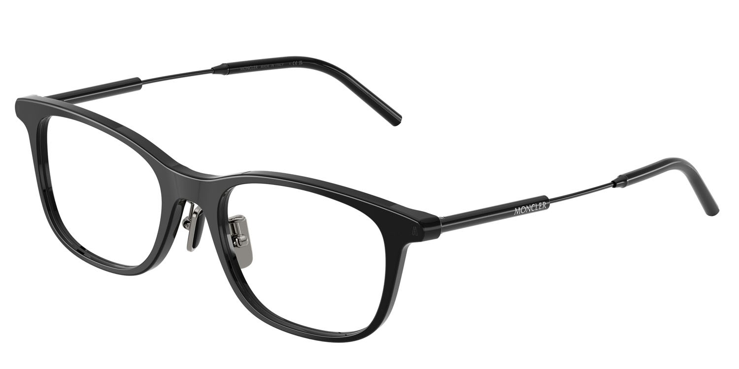 Eyeglasses Moncler ME 2013D (3001) color nero lucido shape square lenses lente demo