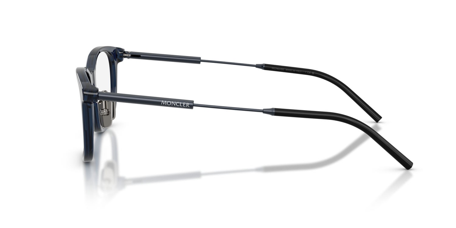 Eyeglasses Moncler ME 2013D (3020) color blu lucido shape square lenses lente demo