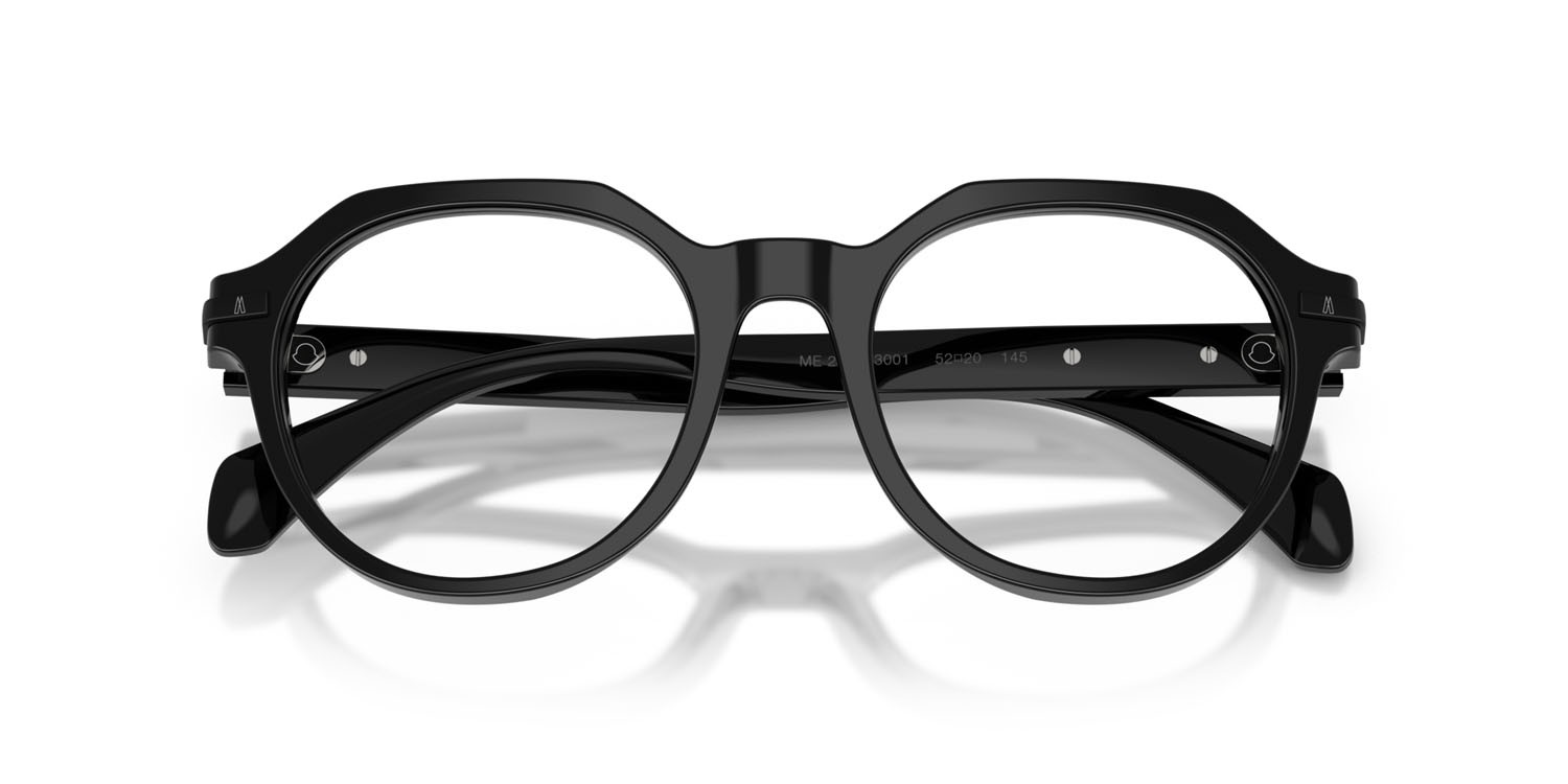Eyeglasses Moncler ME 2014 (3001) color nero lucido shape pantos lenses lente demo