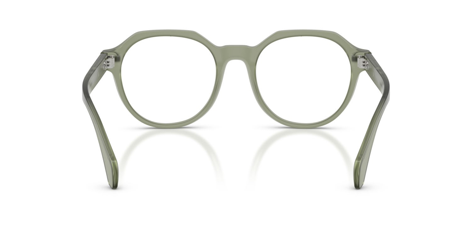 Eyeglasses Moncler ME 2014 (3021) color verde opaco trasparente shape pantos lenses lente demo