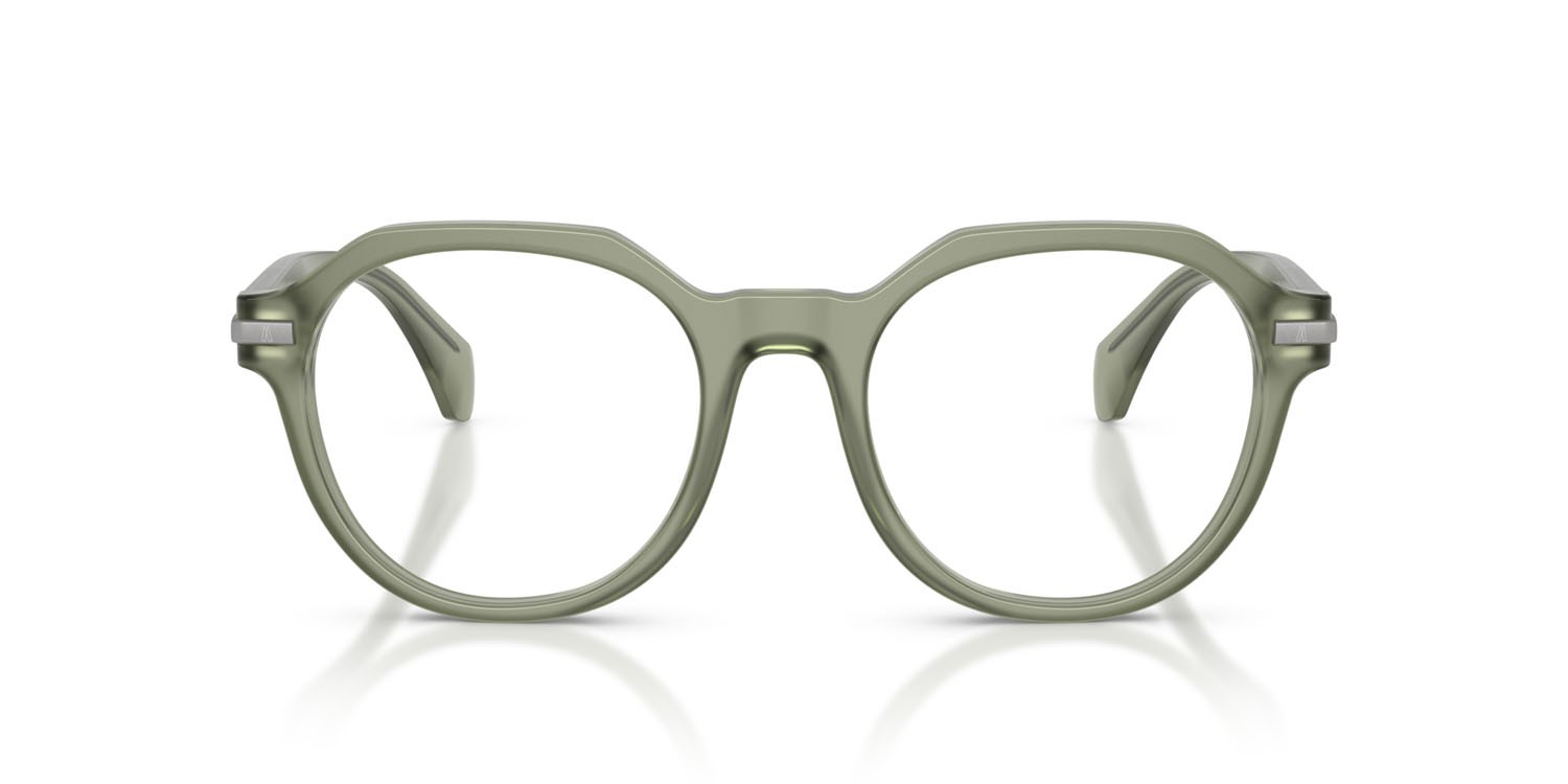 Eyeglasses Moncler ME 2014 (3021) color verde opaco trasparente shape pantos lenses lente demo