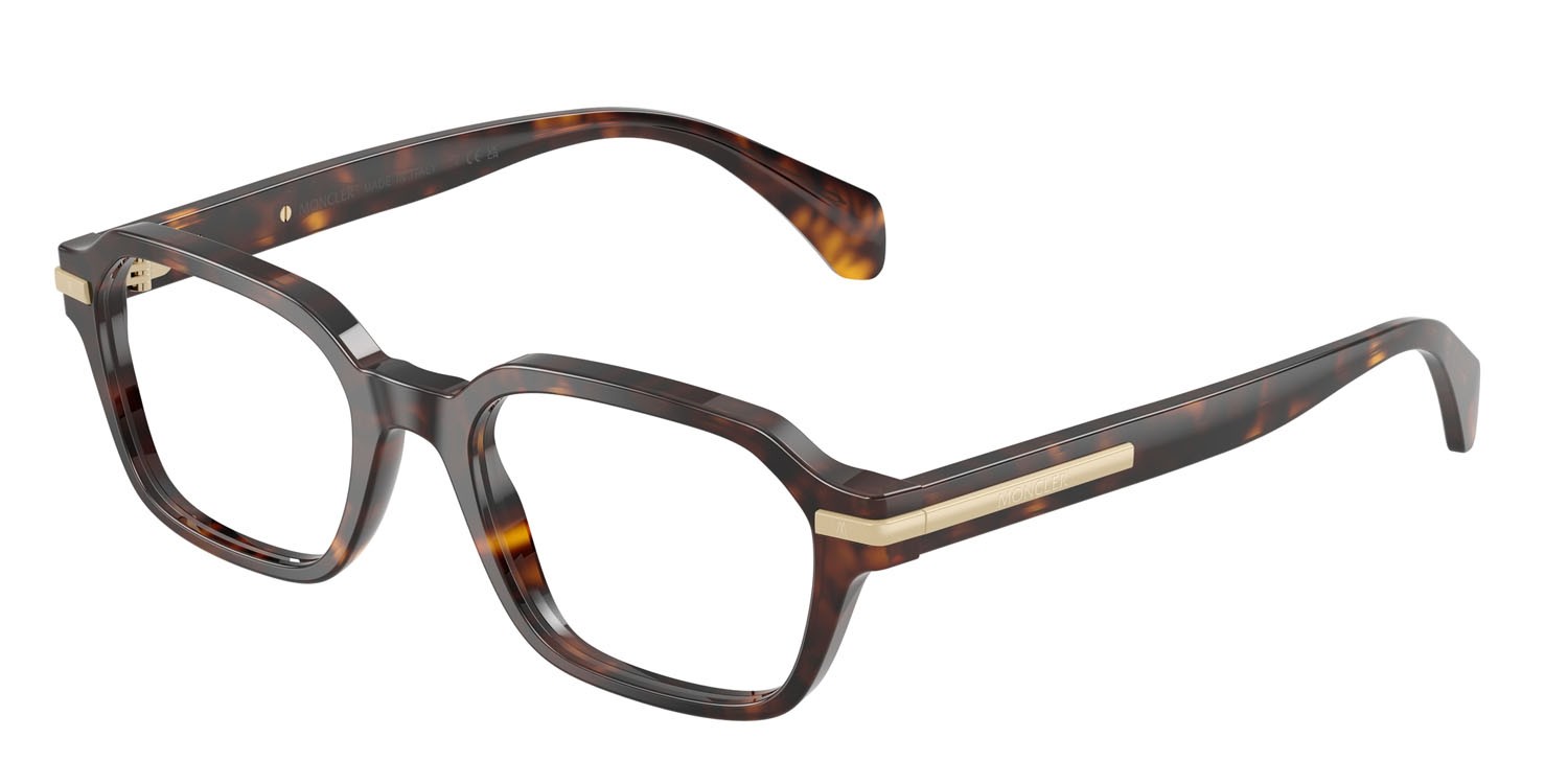 Eyeglasses Moncler ME 2015 (3002) color havana lucido shape irregular lenses lente demo