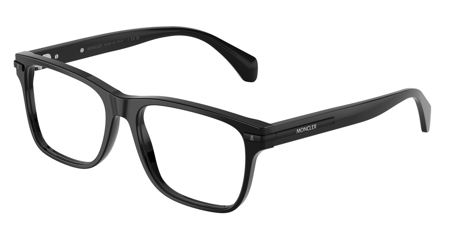 Eyeglasses Moncler ME 2016 (3001) color nero lucido shape square lenses lente demo
