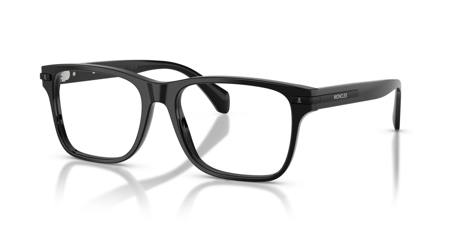 Eyeglasses Moncler ME 2016 (3001) color nero lucido shape square lenses lente demo