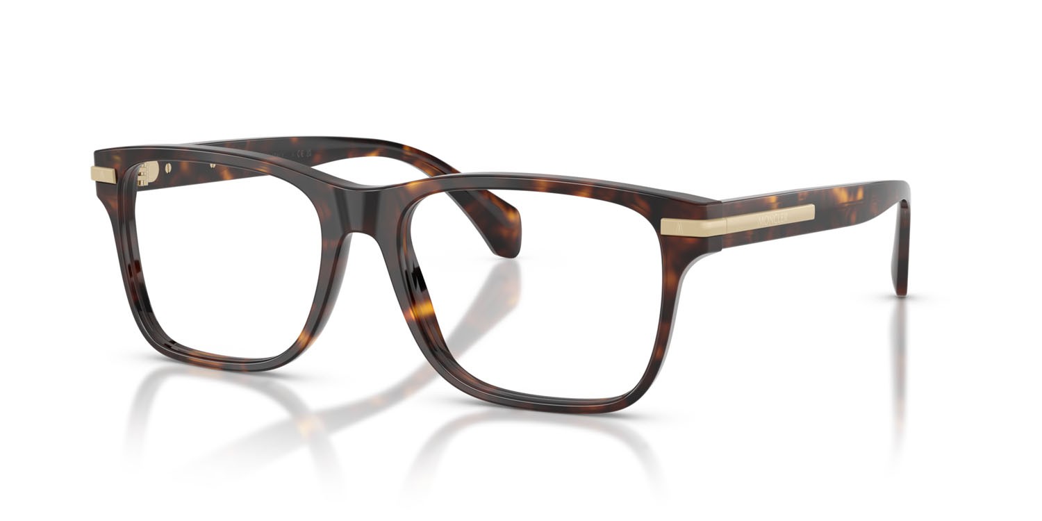 Occhiali da vista Moncler ME 2016 (3002) colore havana lucido forma quadrato lenti lente demo