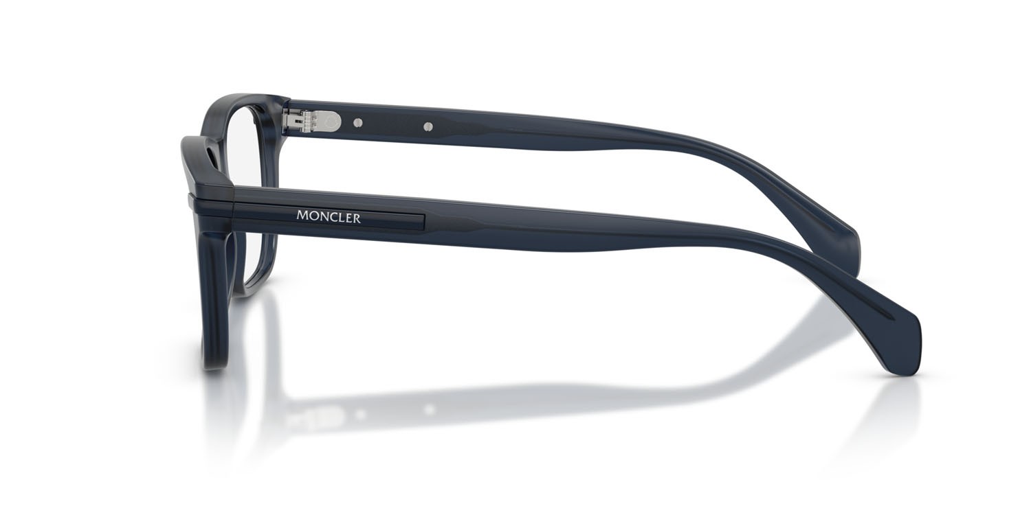 Eyeglasses Moncler ME 2016 (3020) color blu opaco trasparente shape square lenses lente demo