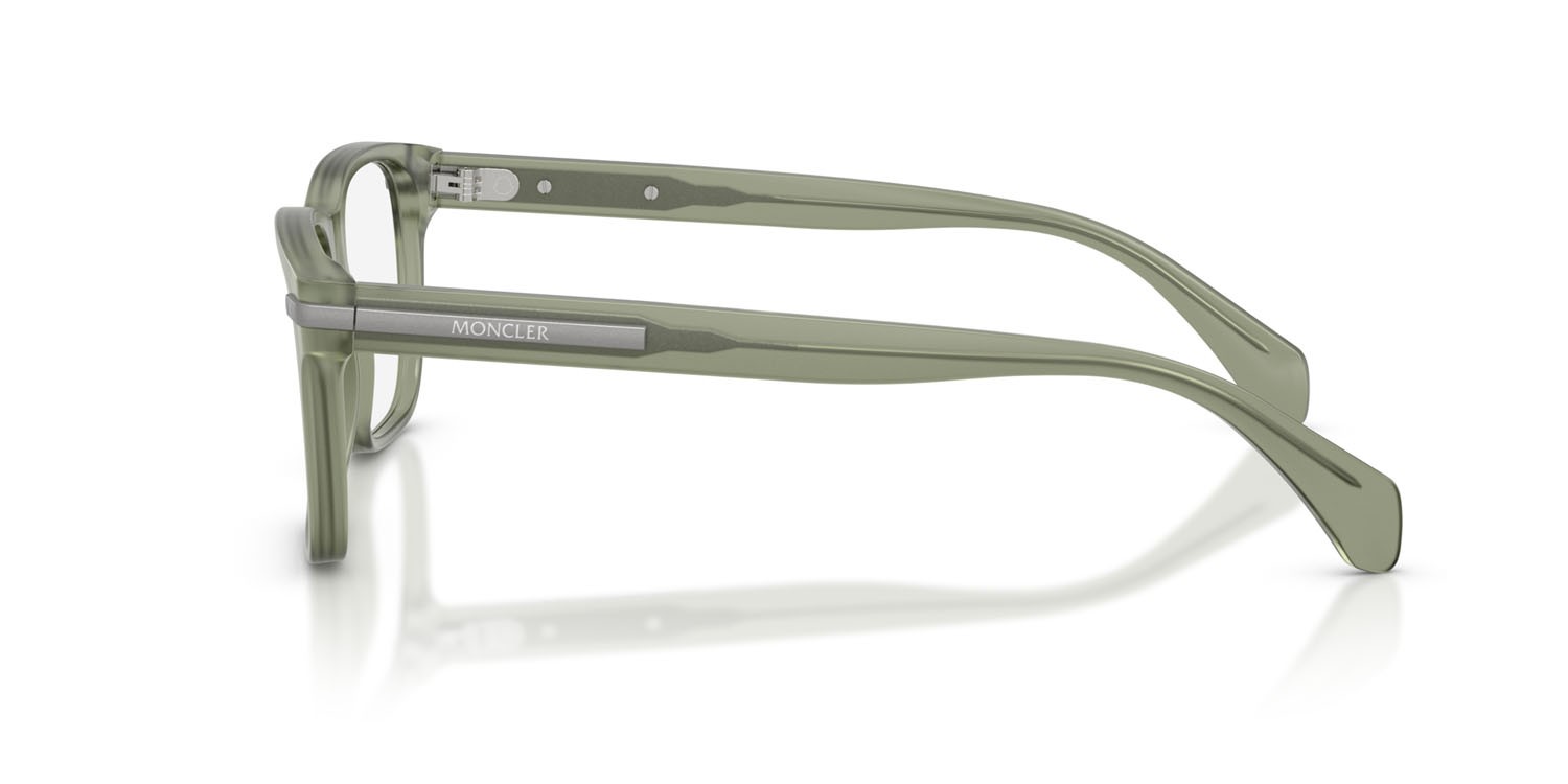 Eyeglasses Moncler ME 2016 (3021) color verde opaco trasparente shape square lenses lente demo