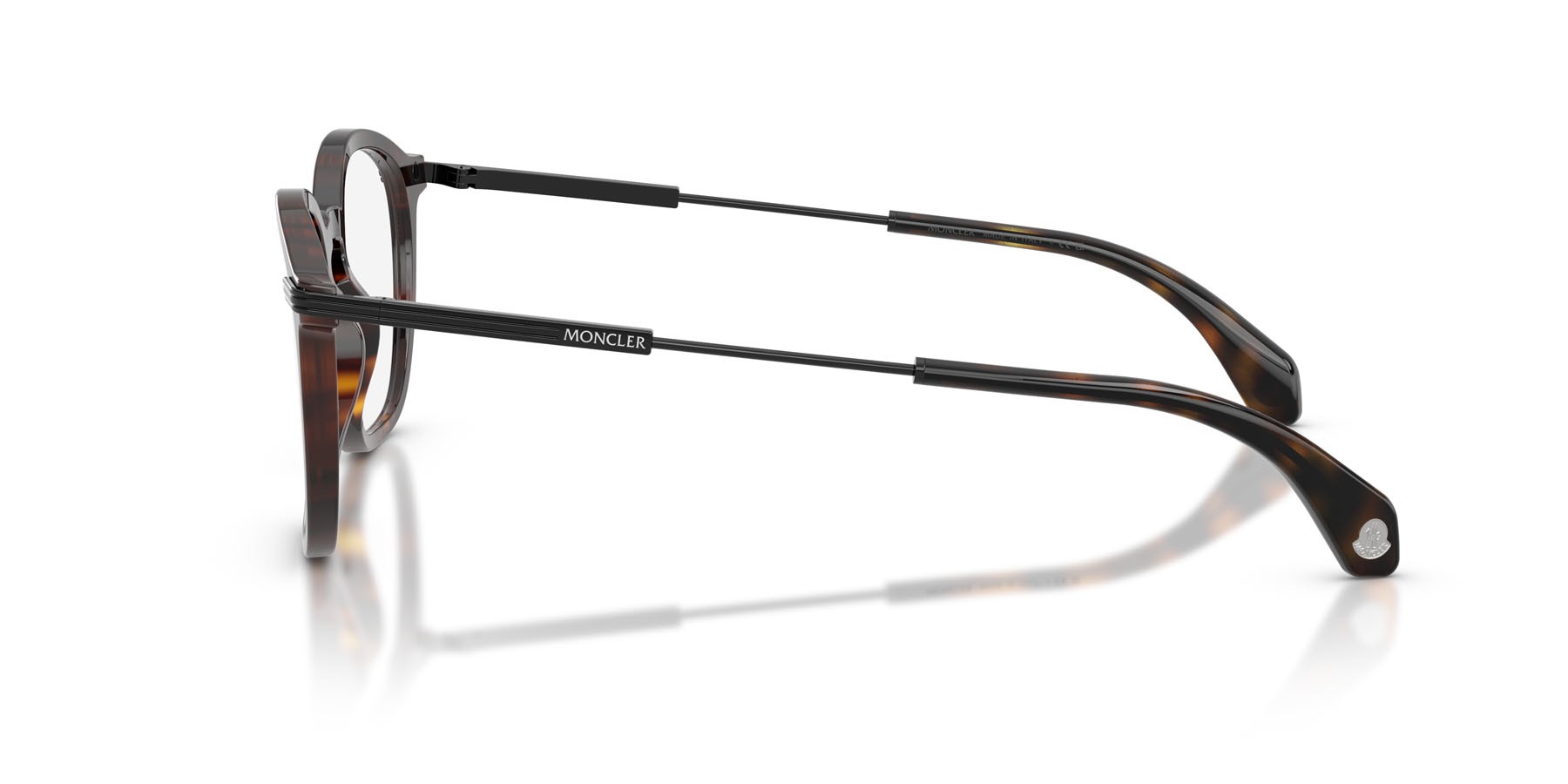 Eyeglasses Moncler ME 2017 (3002) color havana lucido shape irregular lenses lente demo