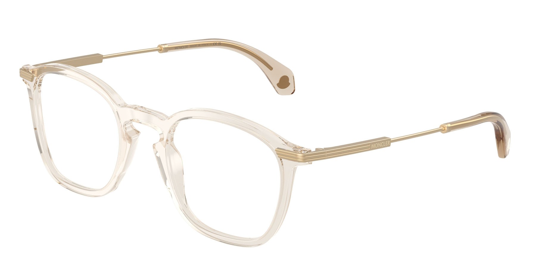 Eyeglasses Moncler ME 2017 (3003) color shiny butter shape irregular lenses lente demo
