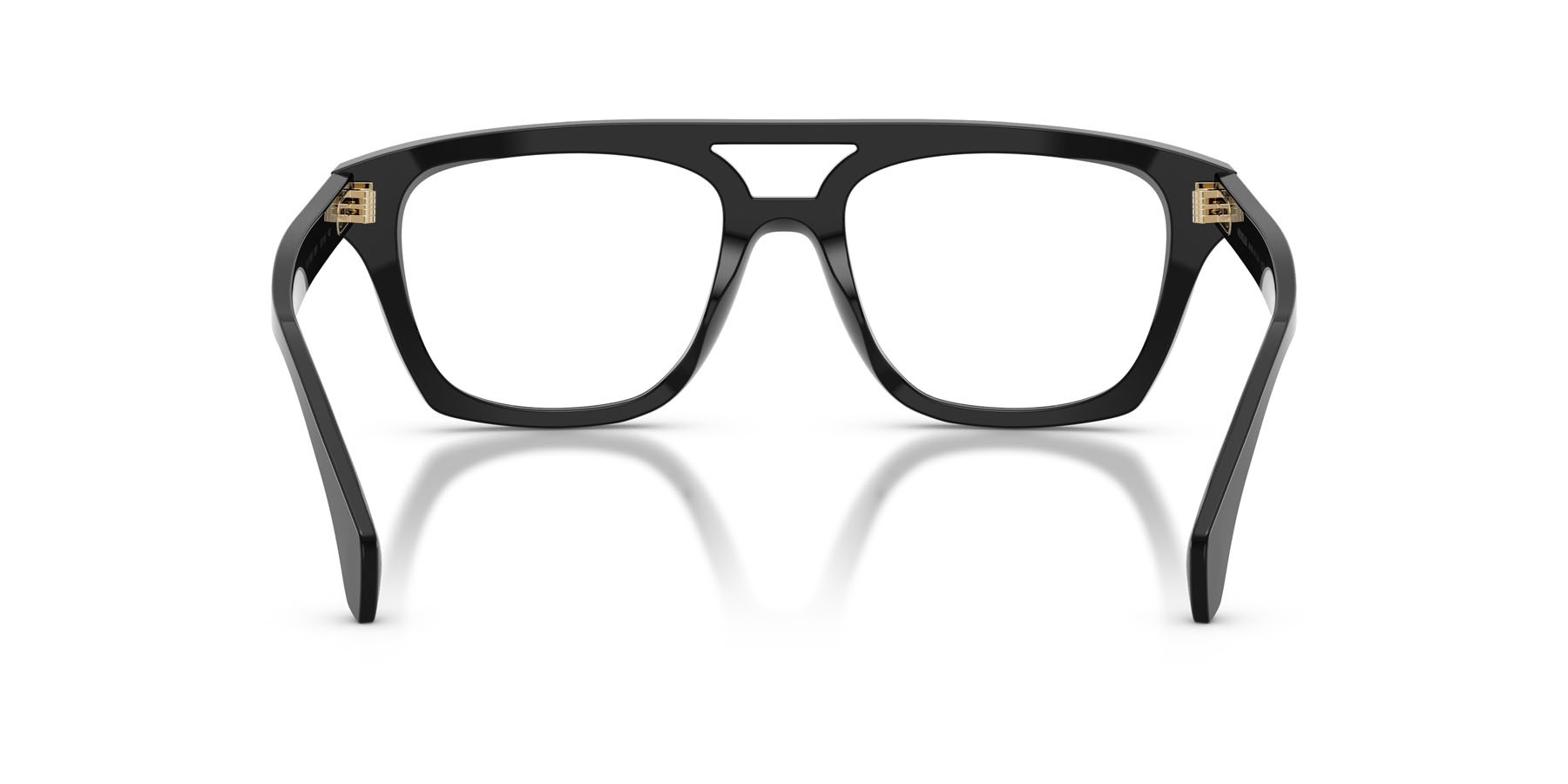 Eyeglasses Moncler ME 2018U (3001) color nero lucido shape rectangle lenses lente demo