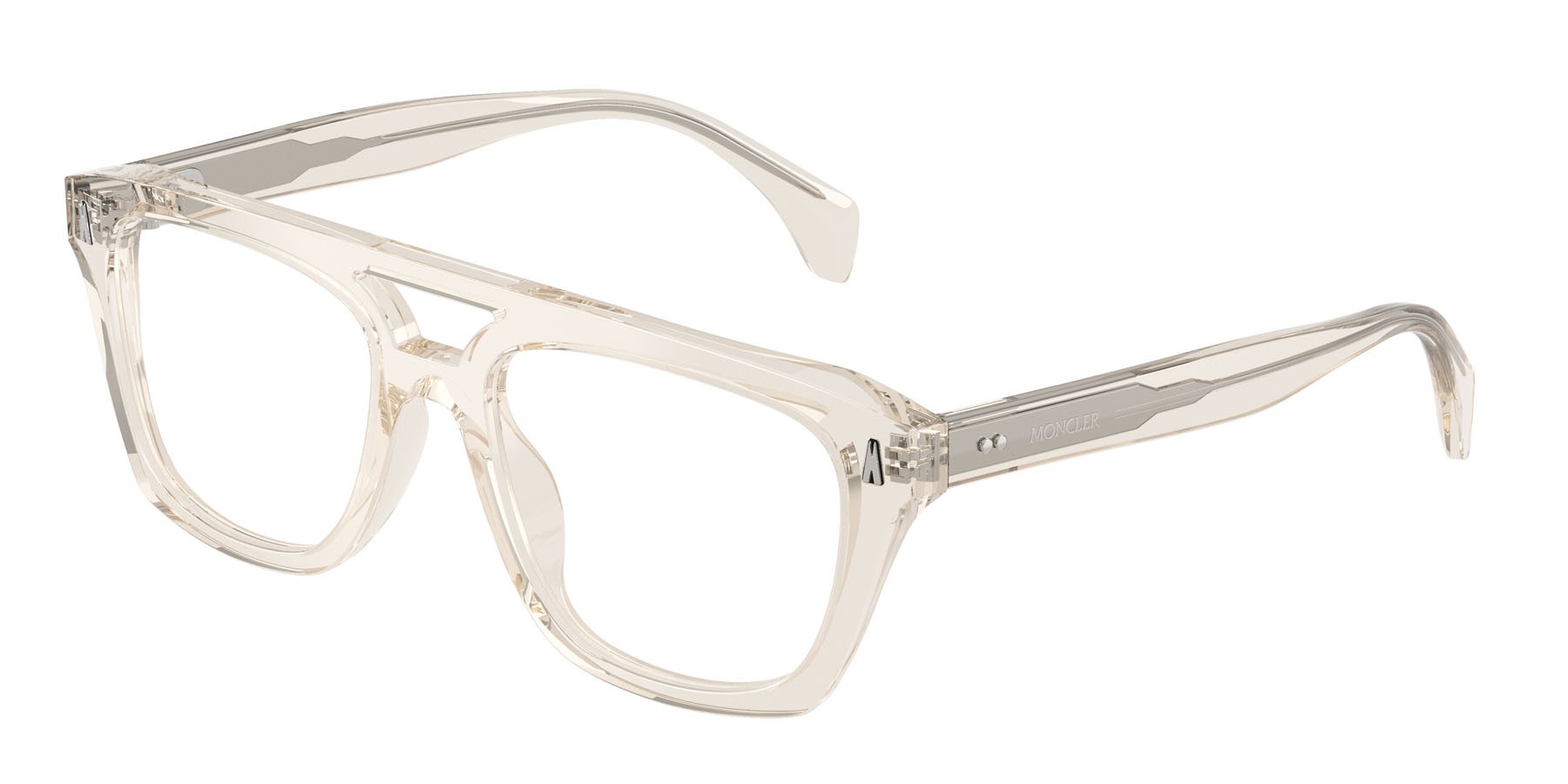 Eyeglasses Moncler ME 2018U (3003) color shiny butter shape rectangle lenses lente demo