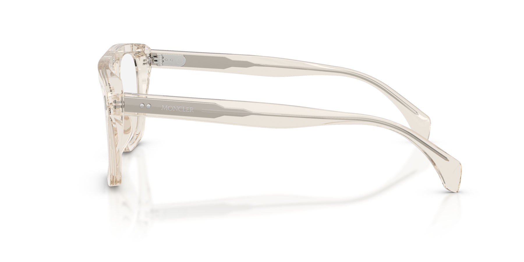 Eyeglasses Moncler ME 2018U (3003) color shiny butter shape rectangle lenses lente demo