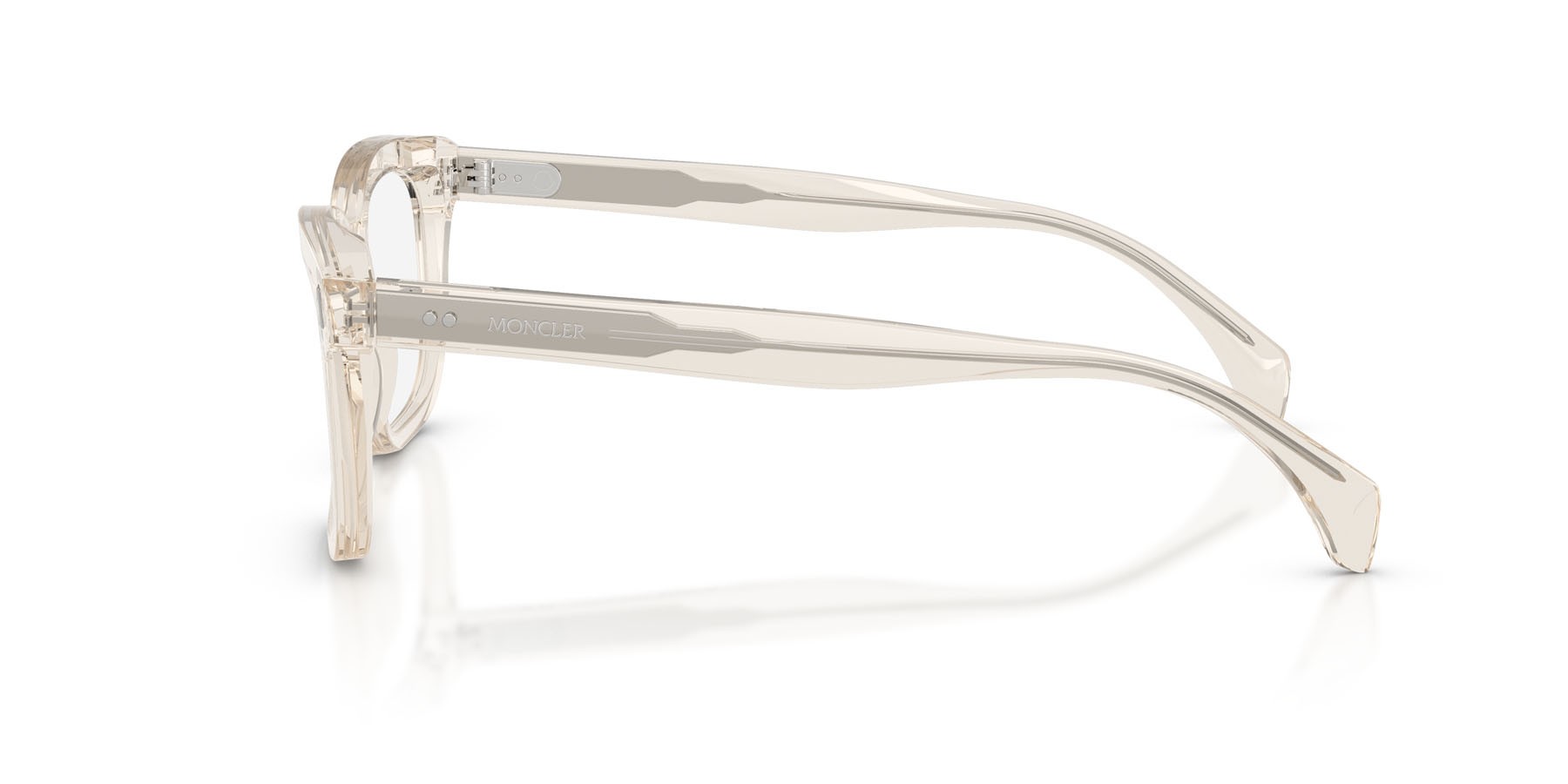 Eyeglasses Moncler ME 2019 (3003) color shiny butter shape rectangle lenses lente demo