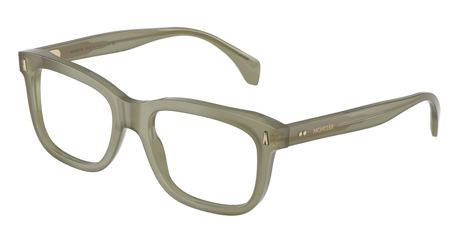 Eyeglasses Moncler ME 2019 (3024) color salvia opalino lucido shape rectangle lenses lente demo