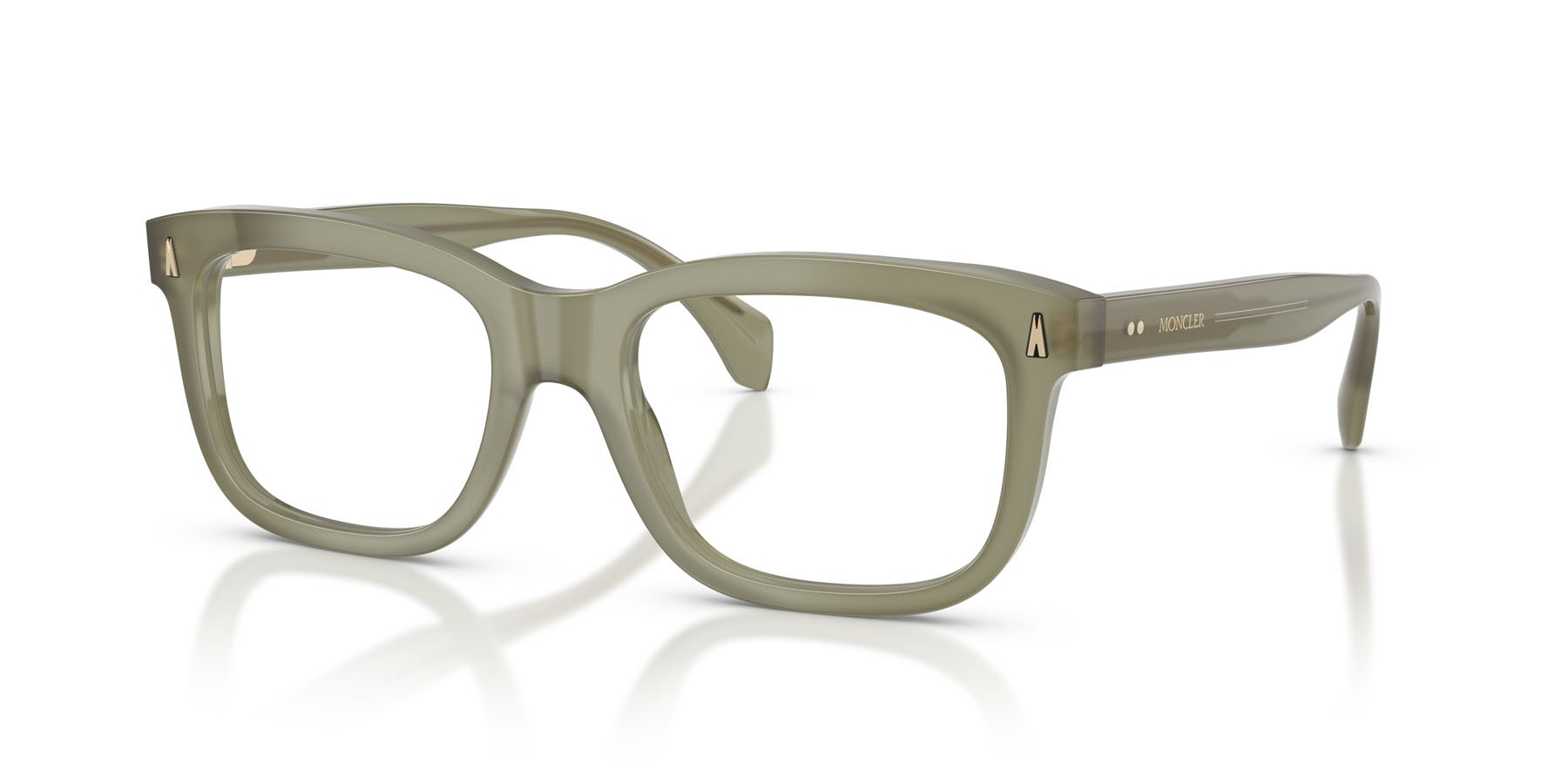 Eyeglasses Moncler ME 2019 (3024) color salvia opalino lucido shape rectangle lenses lente demo