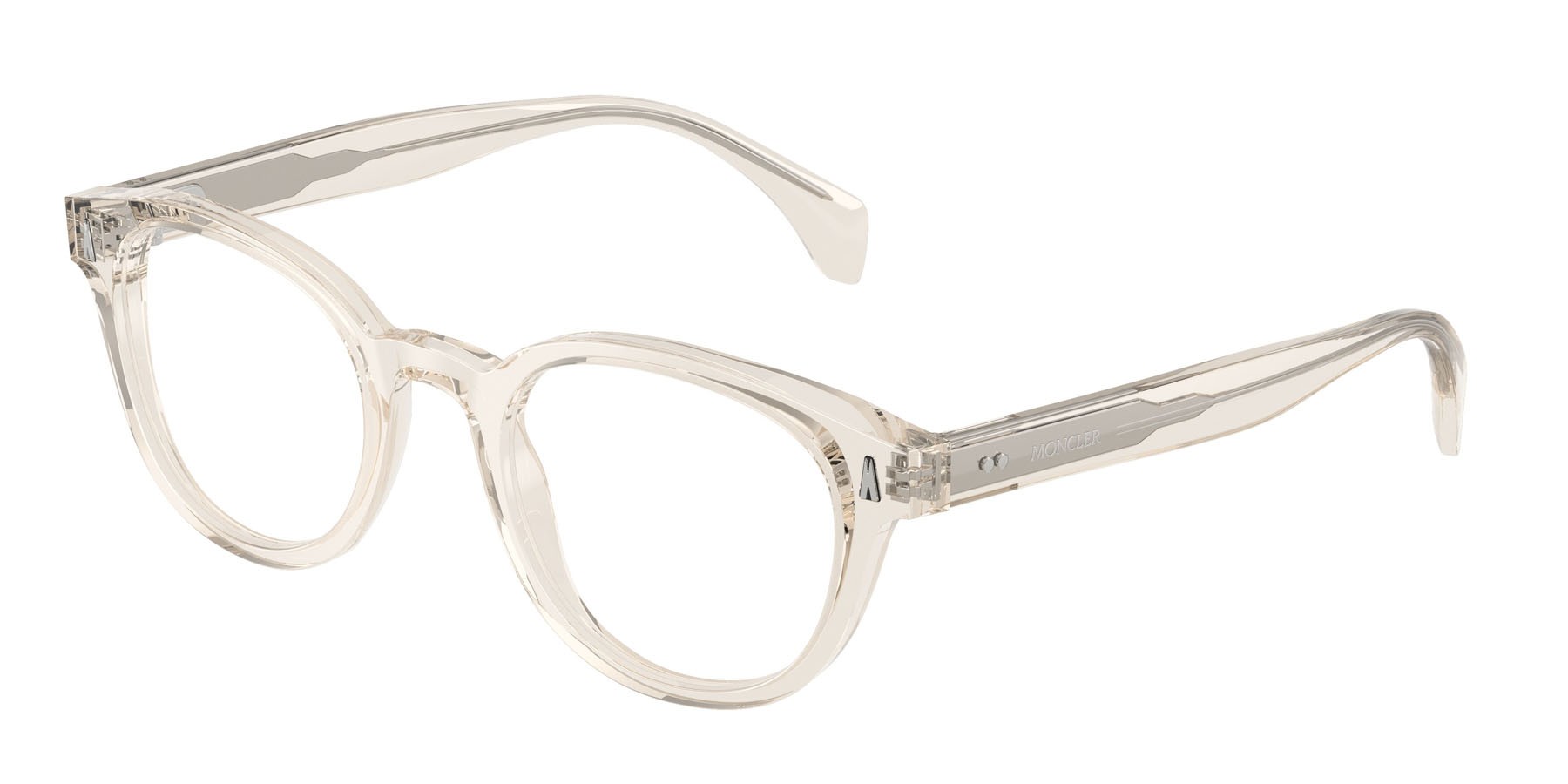 Eyeglasses Moncler ME 2020 (3003) color shiny butter shape round lenses lente demo