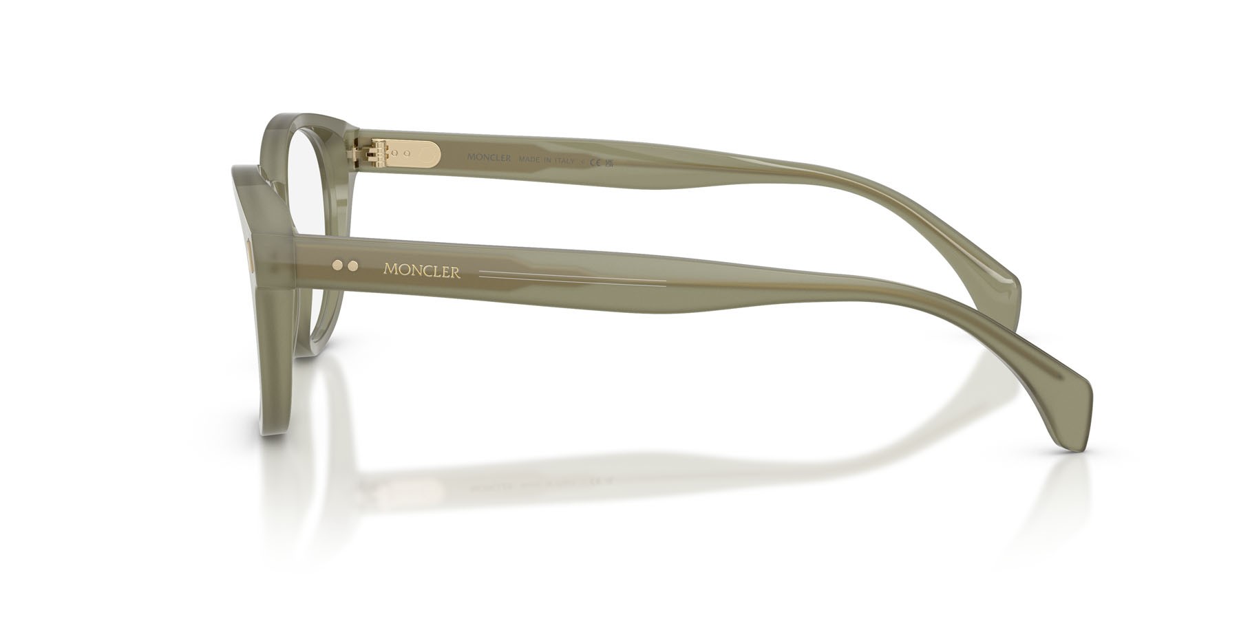 Eyeglasses Moncler ME 2020 (3024) color salvia opalino lucido shape round lenses lente demo