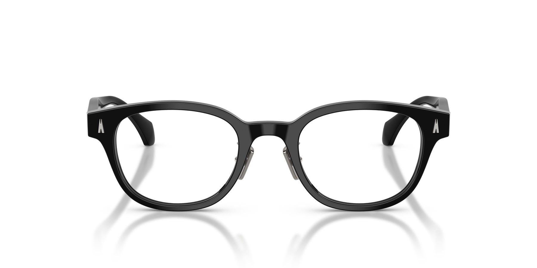 Eyeglasses Moncler ME 2021D (3001) color nero lucido shape oval lenses lente demo
