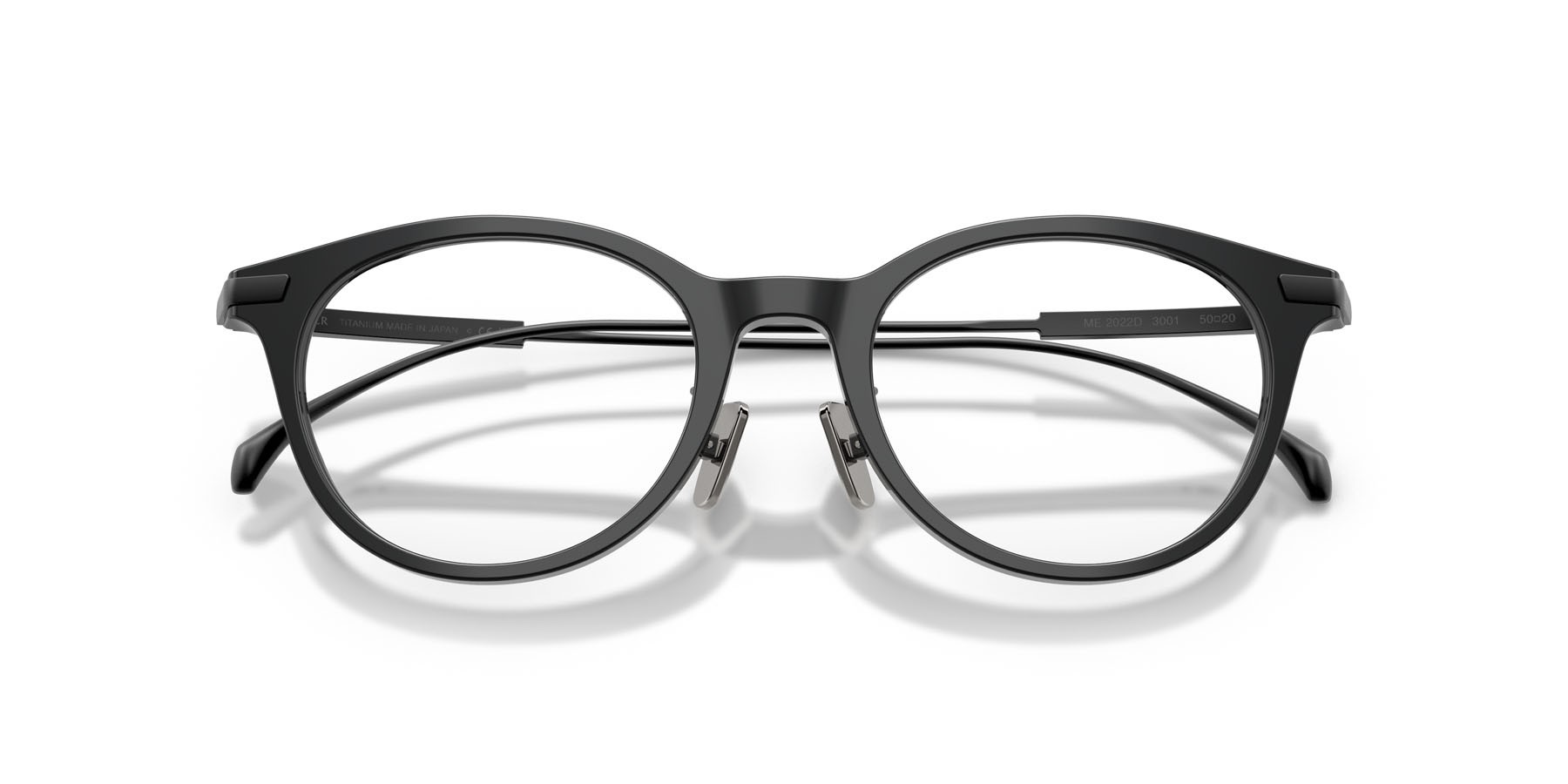 Occhiali da vista Moncler ME 2022D (3001) colore nero lucido forma ovale lenti lente demo