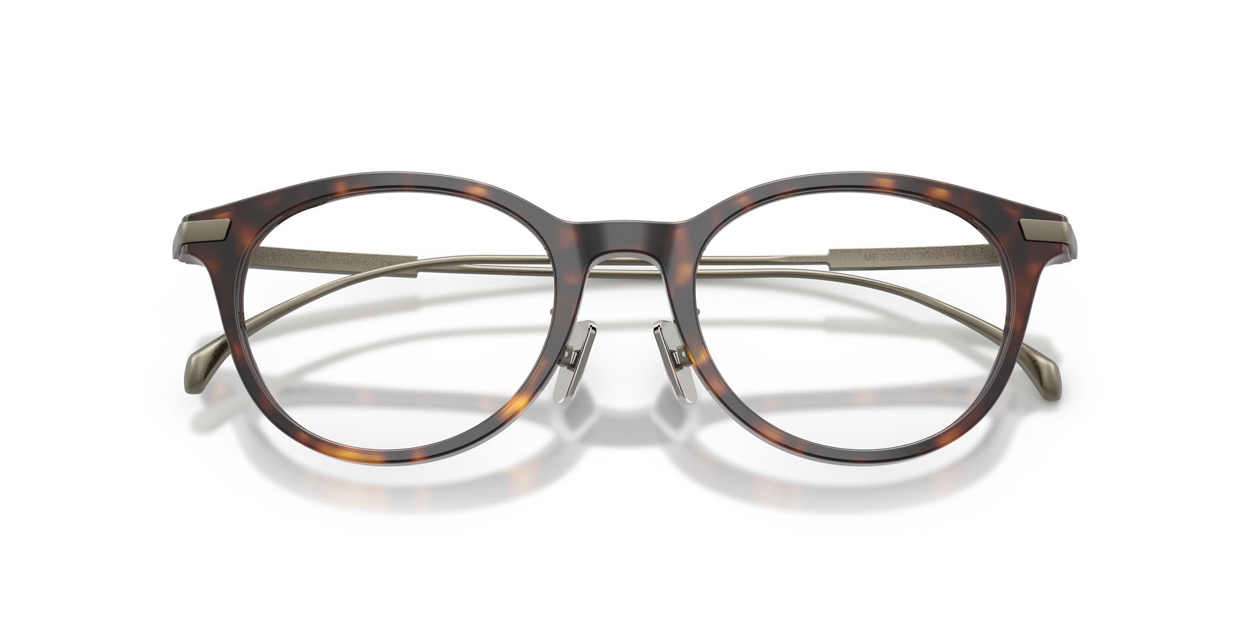 Eyeglasses Moncler ME 2022D (3002) color havana lucido shape oval lenses lente demo