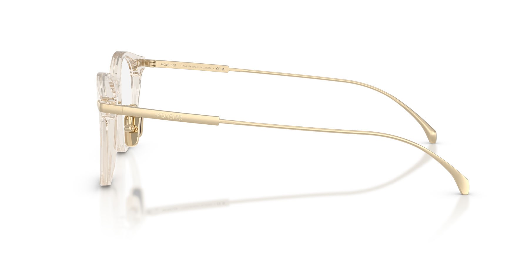 Eyeglasses Moncler ME 2022D (3003) color shiny butter shape oval lenses lente demo