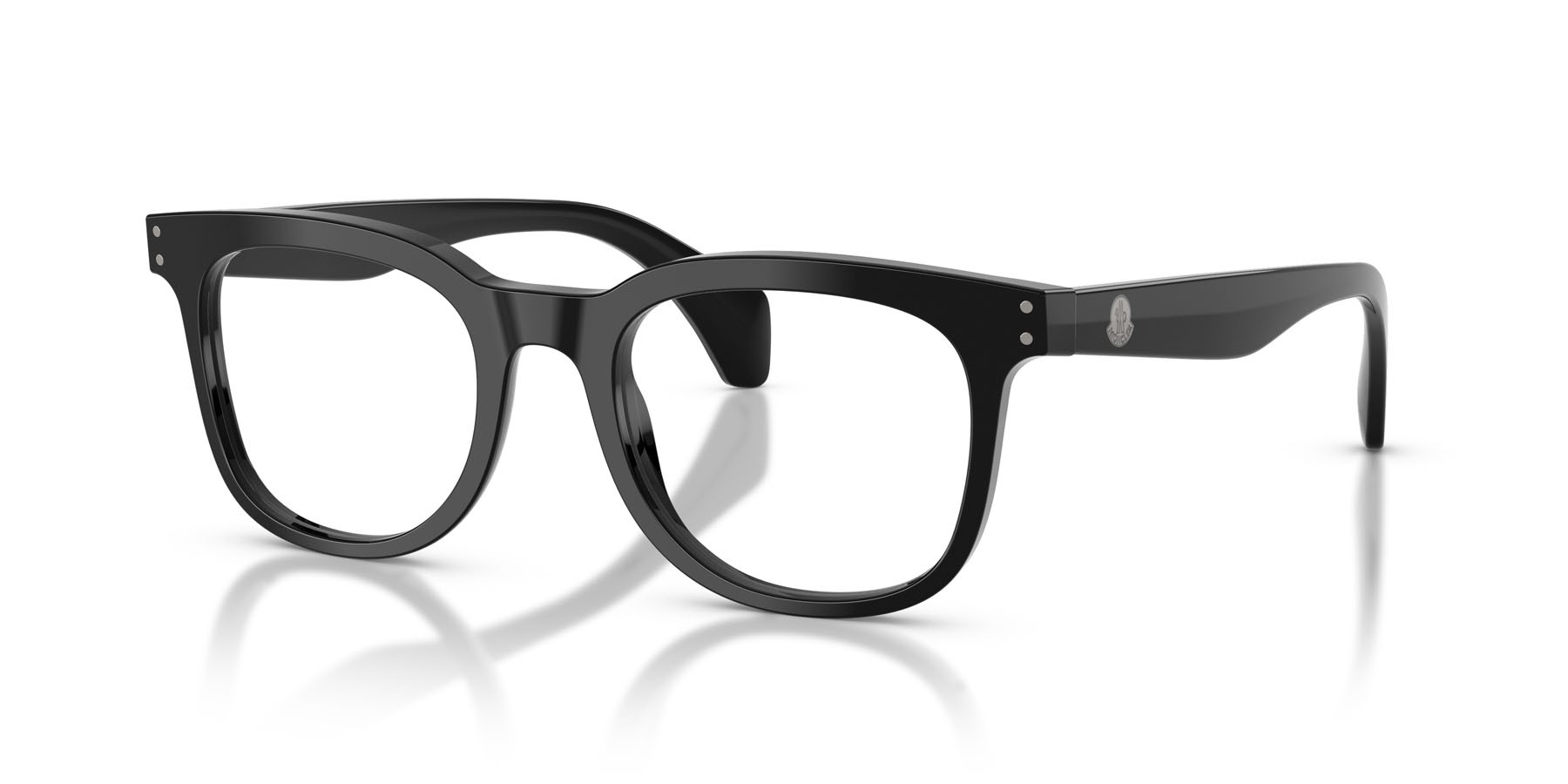 Eyeglasses Moncler ME 2023 (3001) color nero lucido shape pantos lenses lente demo
