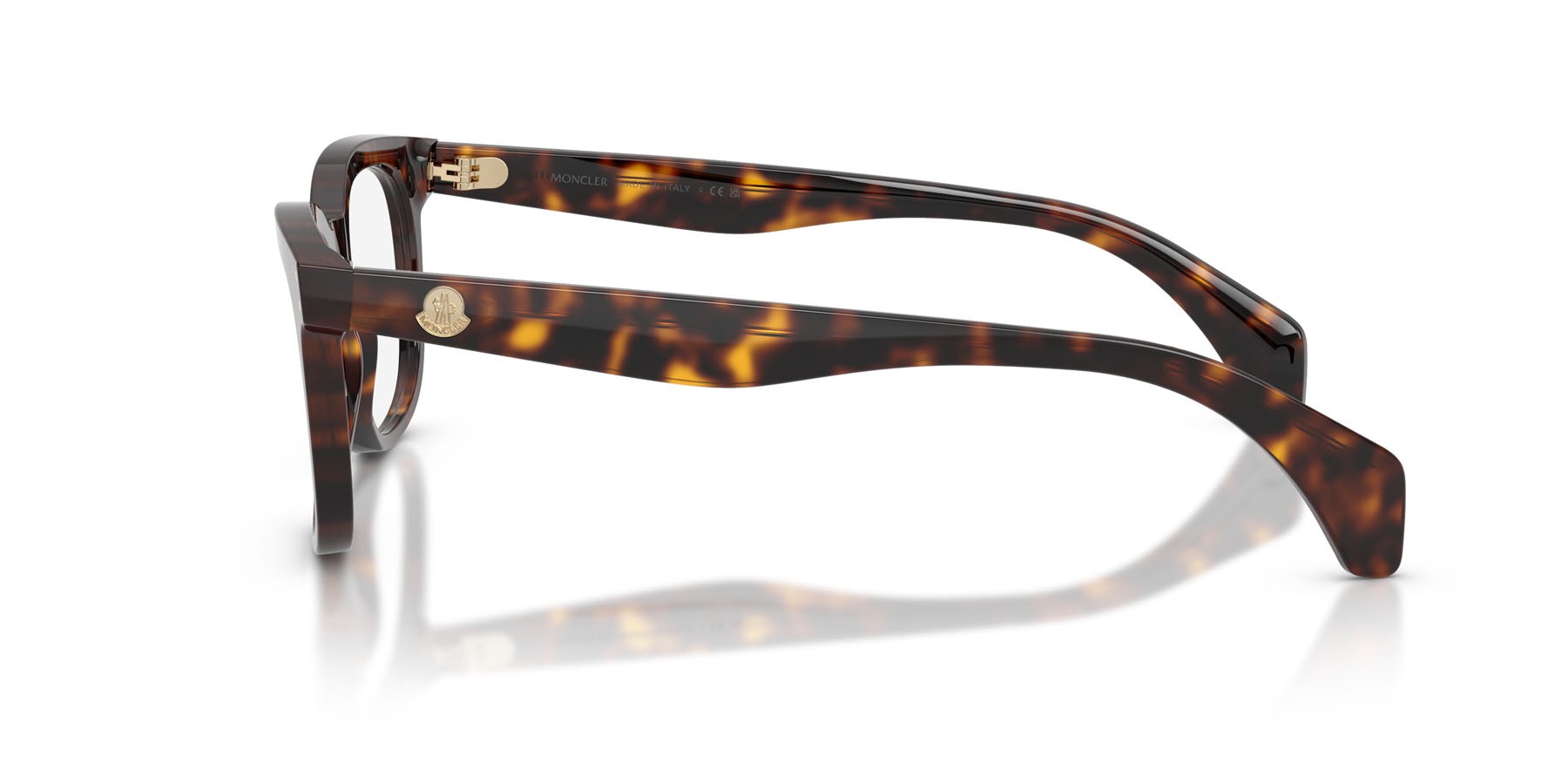 Eyeglasses Moncler ME 2023 (3002) color havana lucido shape pantos lenses lente demo