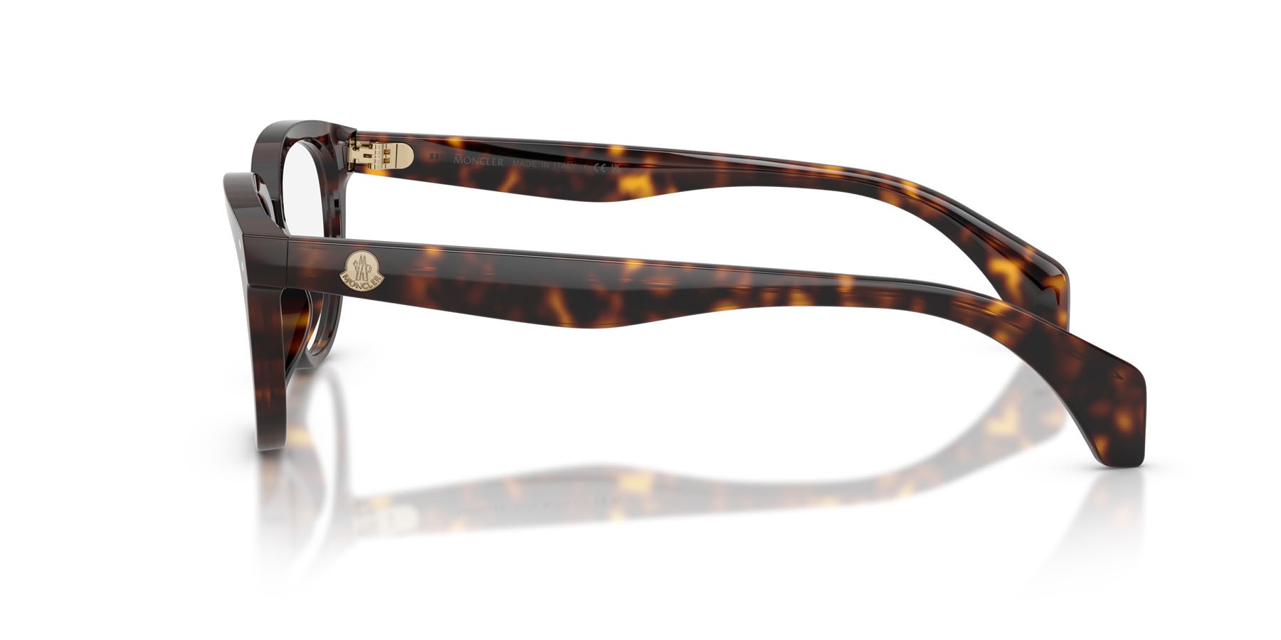 Eyeglasses Moncler ME 2024U (3002) color havana lucido shape square lenses lente demo