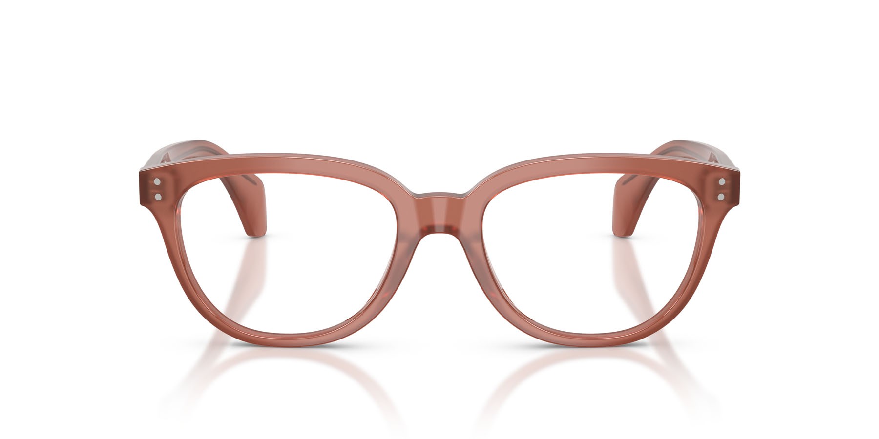 Eyeglasses Moncler ME 2024U (3026) color rosa opalino brillante shape square lenses lente demo