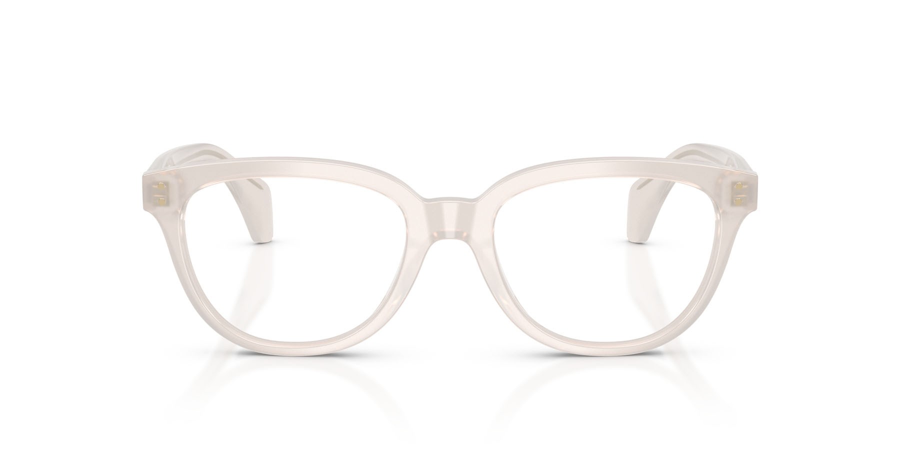 Eyeglasses Moncler ME 2024U (3030) color bianco latte lucido shape square lenses lente demo