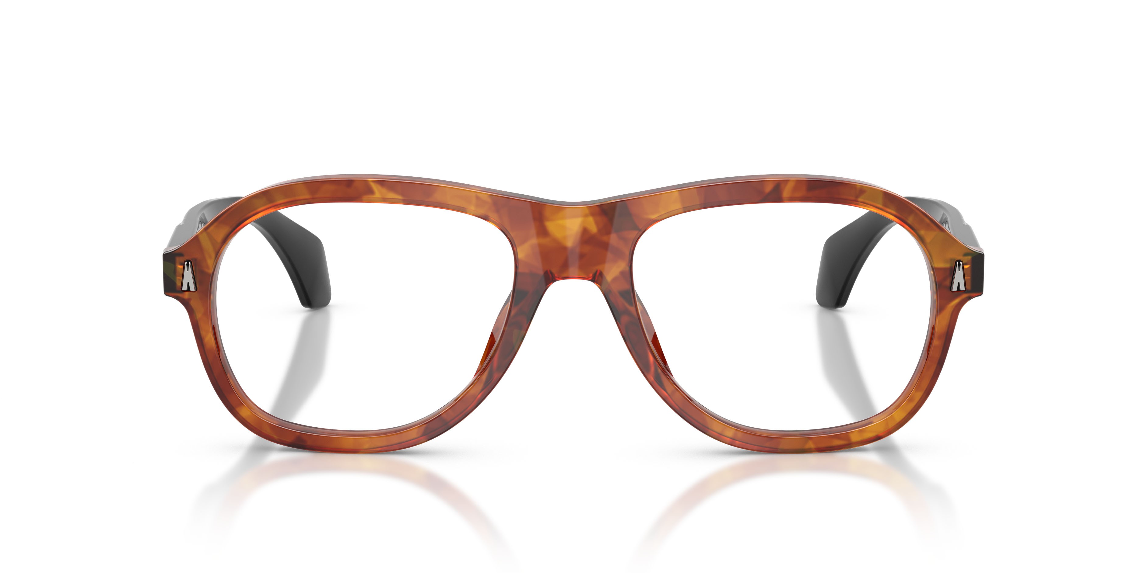 Eyeglasses Moncler ME 2025U (3004) color marrone tartarugato brillante shape square lenses lente demo