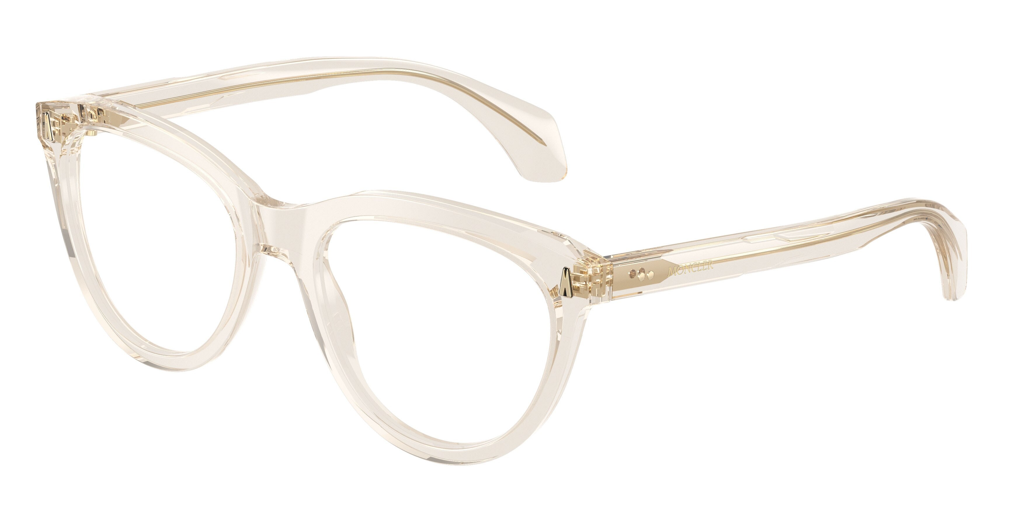 Eyeglasses Moncler ME 2026 (3003) color burro trasparente shape oval lenses lente demo