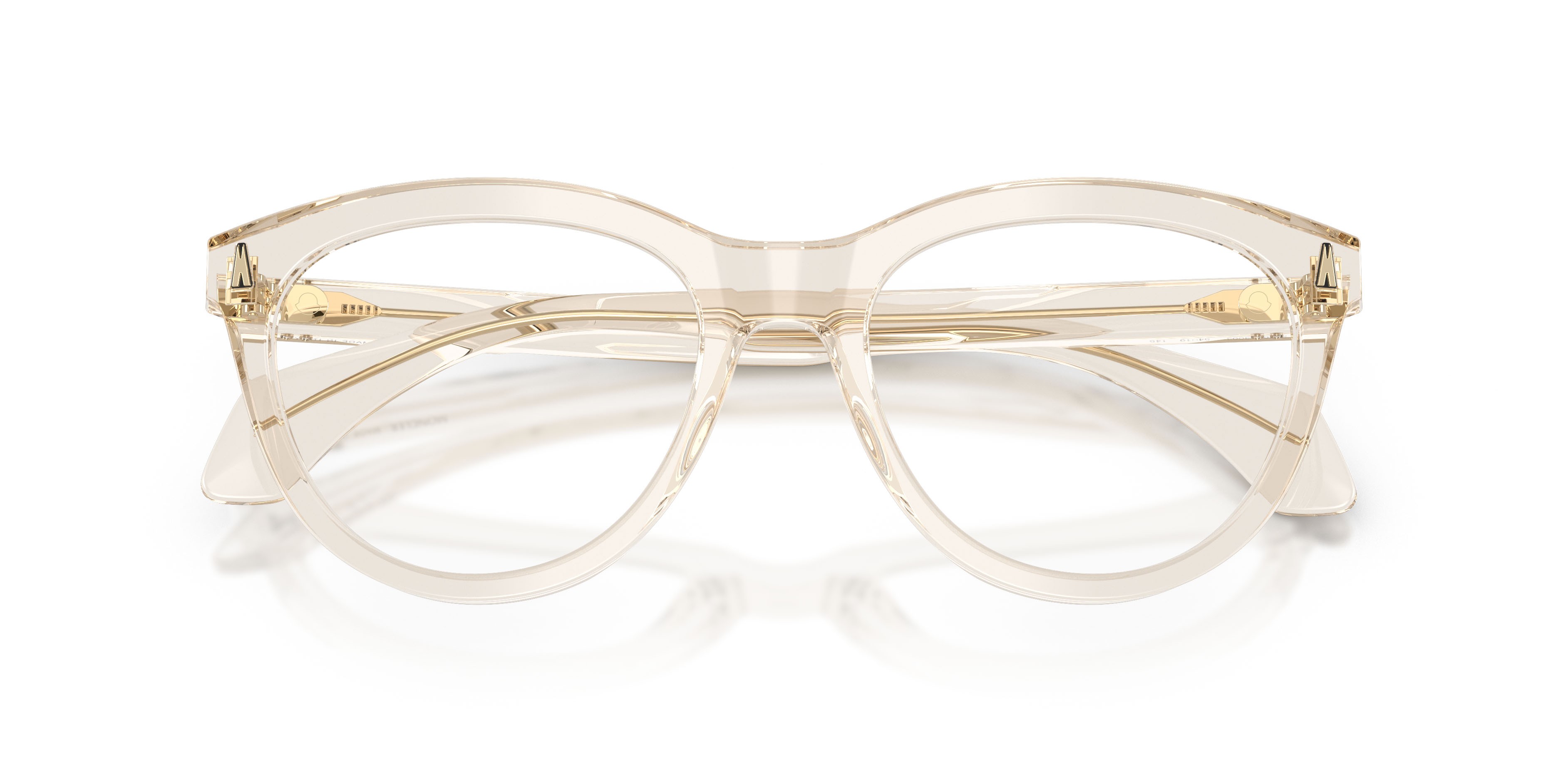 Eyeglasses Moncler ME 2026 (3003) color burro trasparente shape oval lenses lente demo