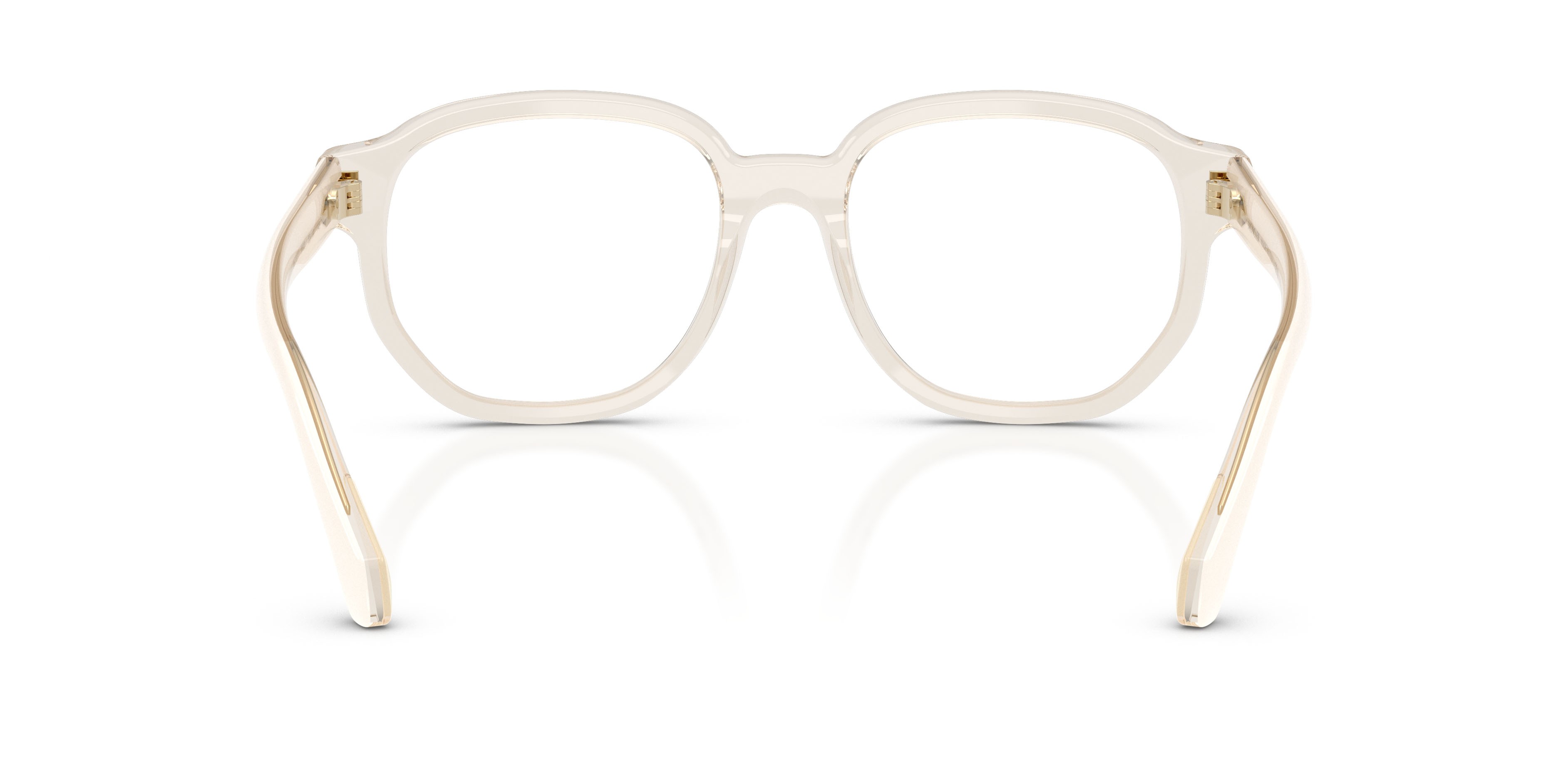 Eyeglasses Moncler ME 2027 (3003) color burro trasparente shape square lenses lente demo