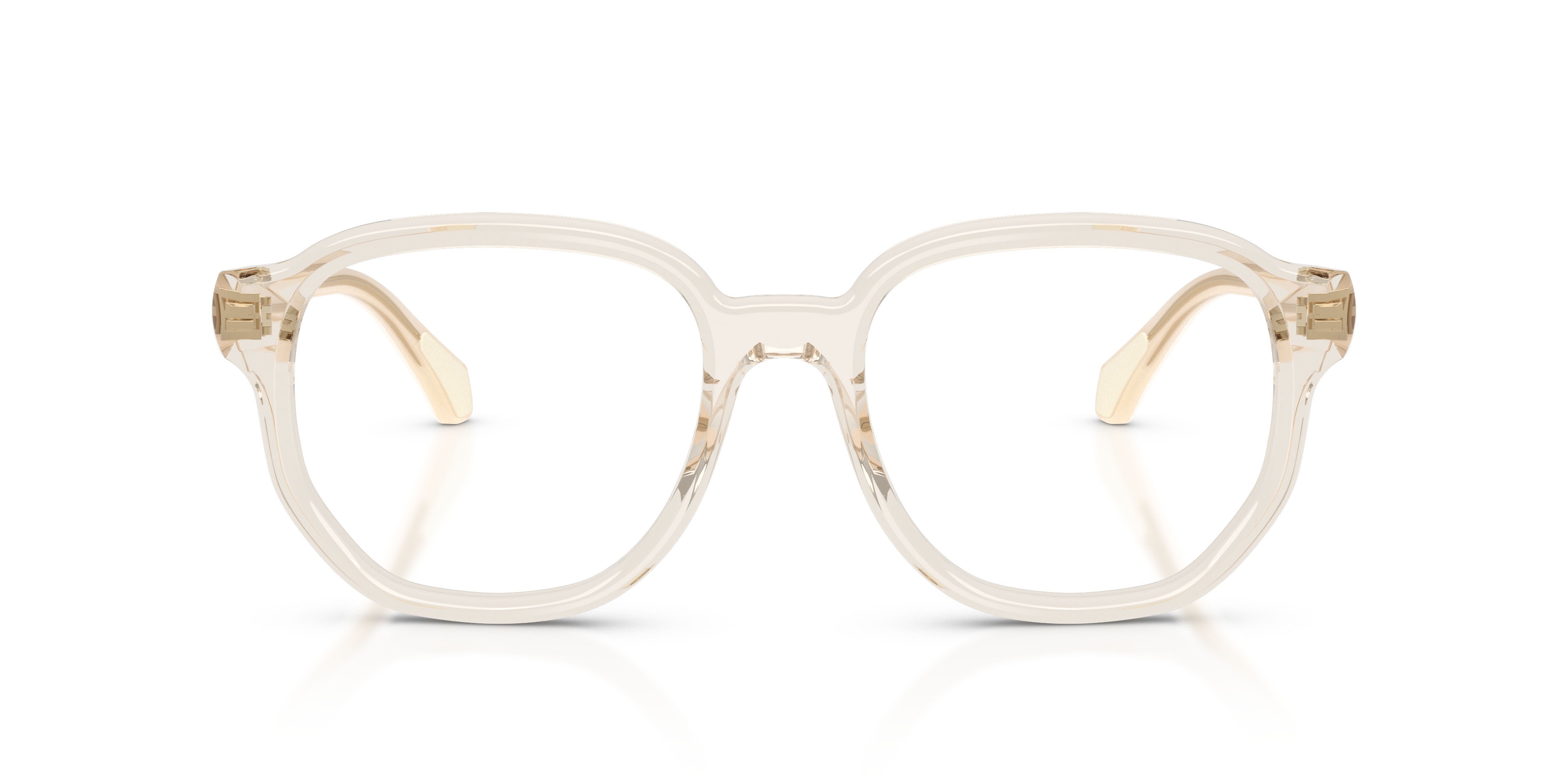 Eyeglasses Moncler ME 2027 (3003) color burro trasparente shape square lenses lente demo